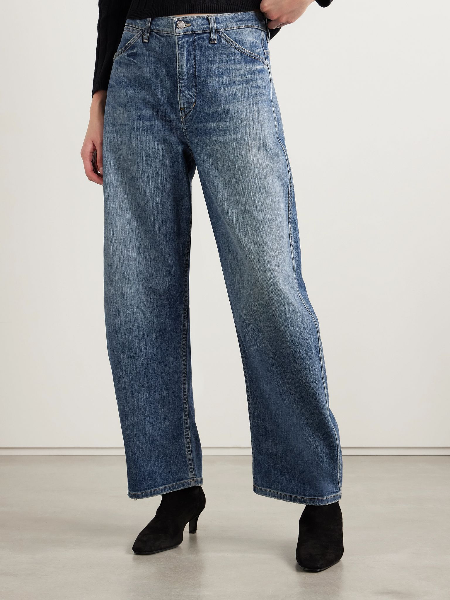 Tribeca high-rise tapered jeans Mid denim - 3