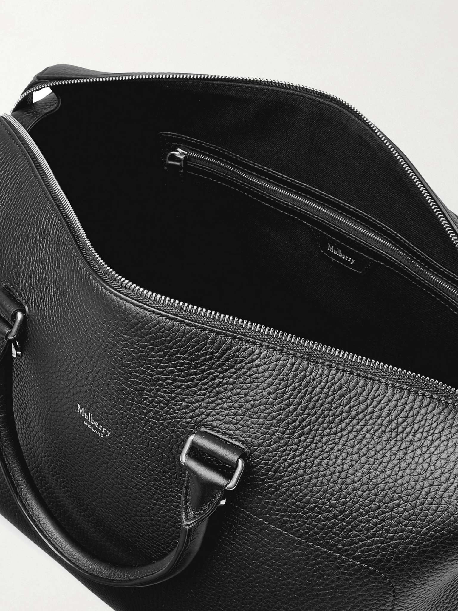 Logo-Trimmed Full-Grain Leather Holdall - 2