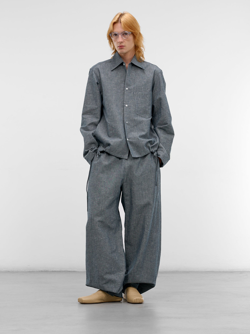 SETCHU Indigo Paper Chambray Shirt outlook