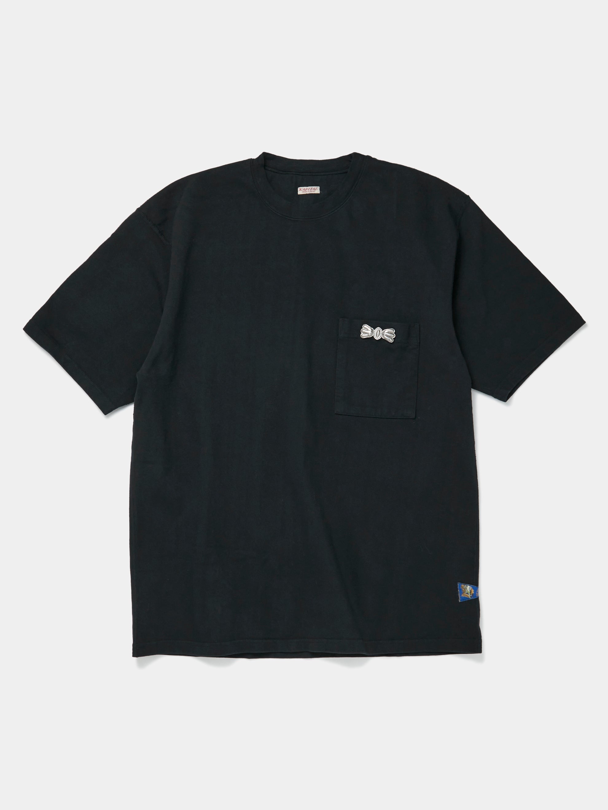 BUTTERFLY POCKET CONCHO TEE (BLACK) - 1