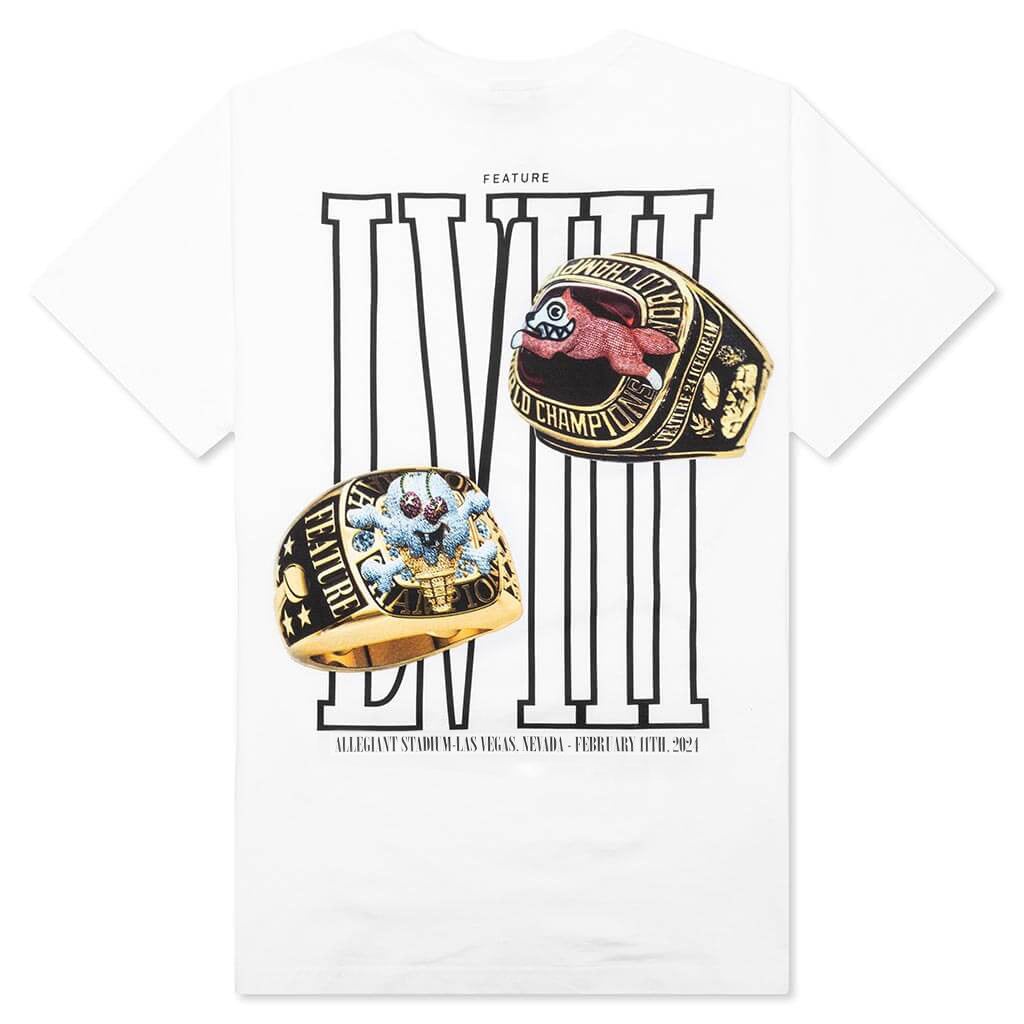 FEATURE X ICECREAM RINGS SHORT SLEEVE TEE - WHITE - 2