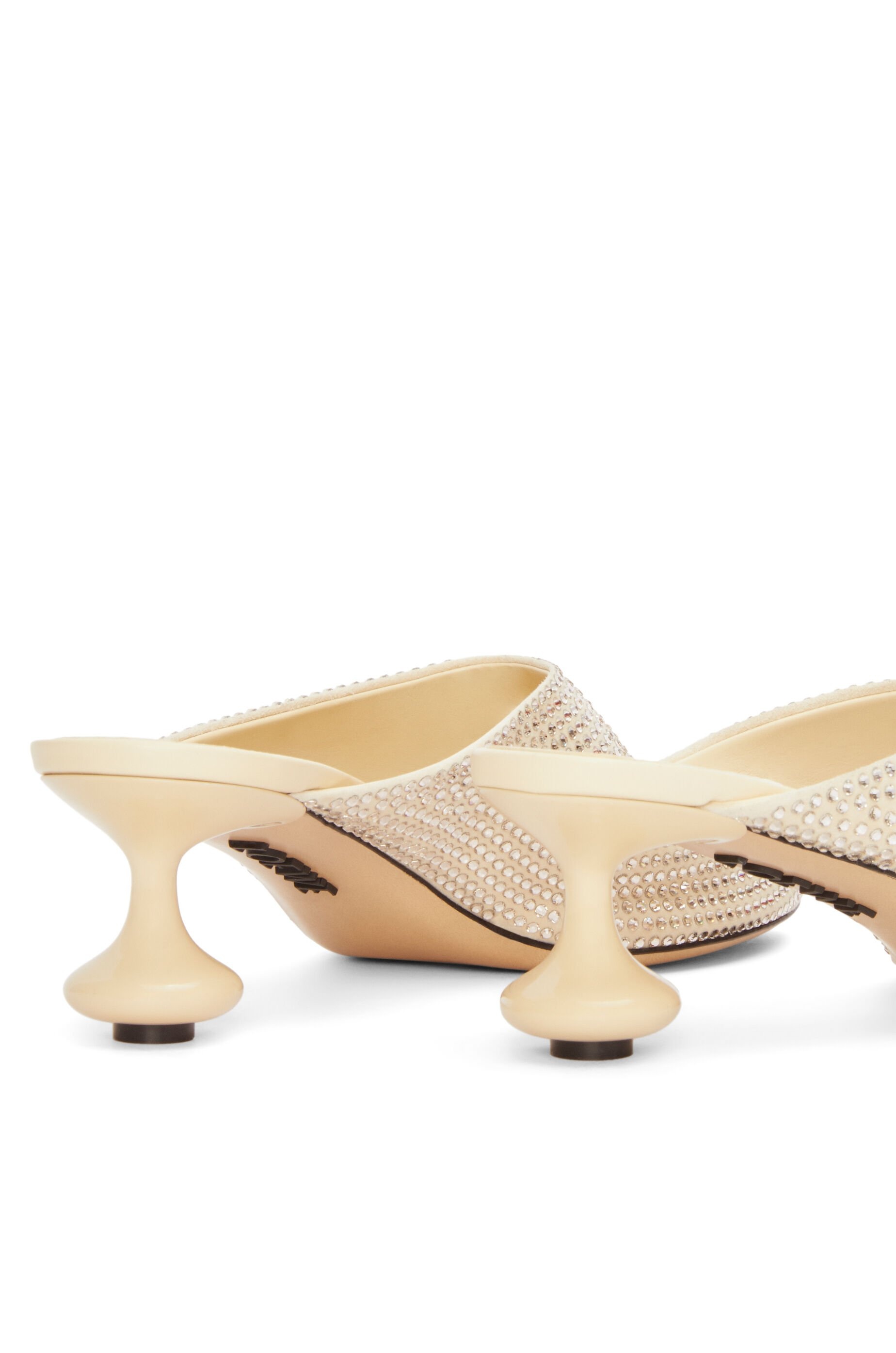 Toy pump in suede and allover rhinestones - 5