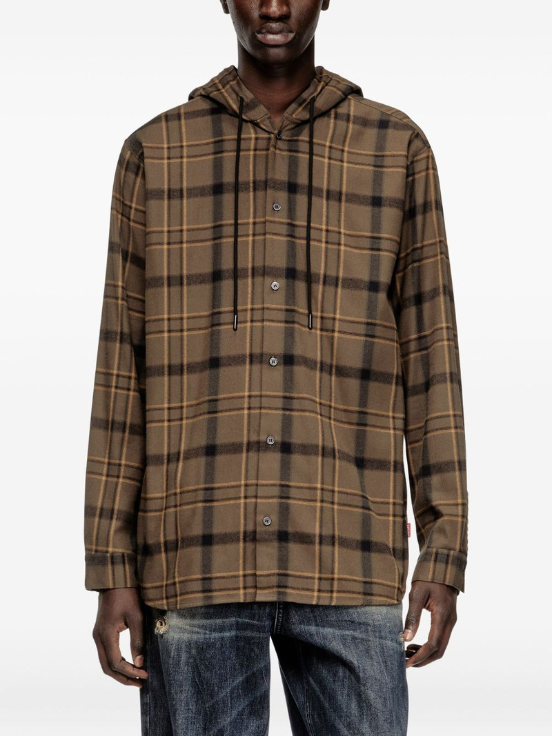 S-Ix checked hoodie 3