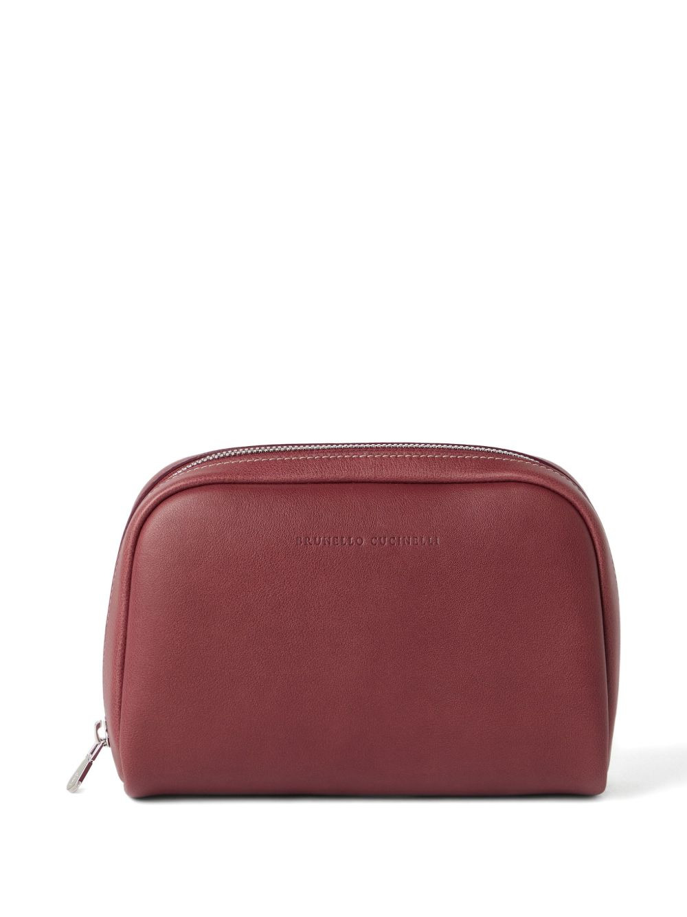 leather zip-top wash bag - 4