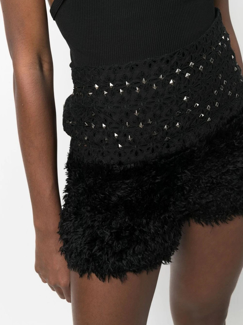 broderie-anglaise studded shorts 5