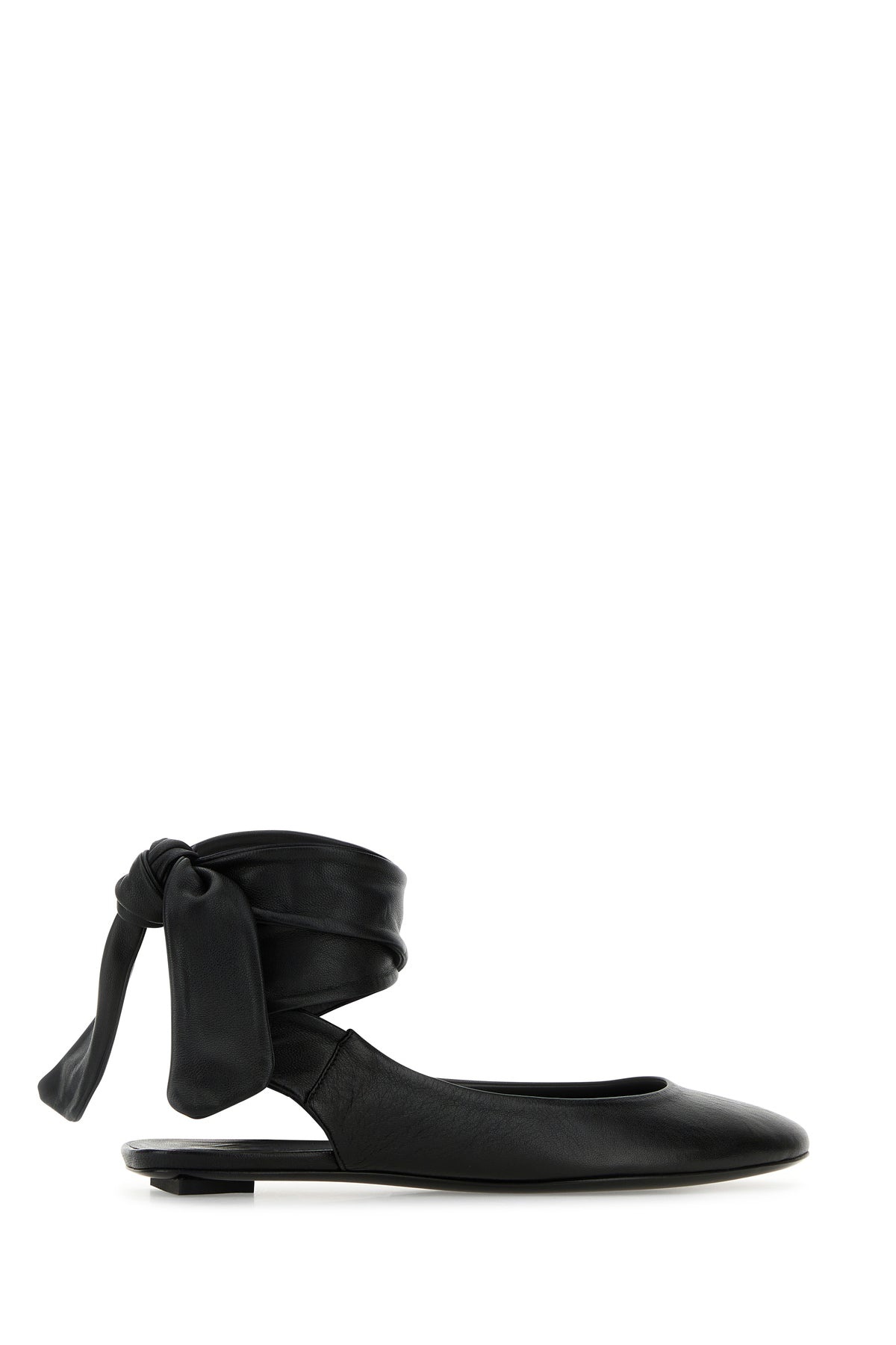 Black leather Cloè slippers - 3