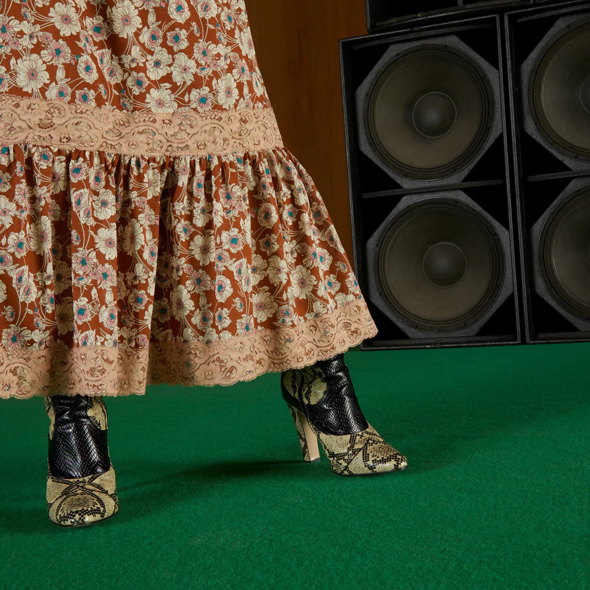 Floral print cotton dress - 5