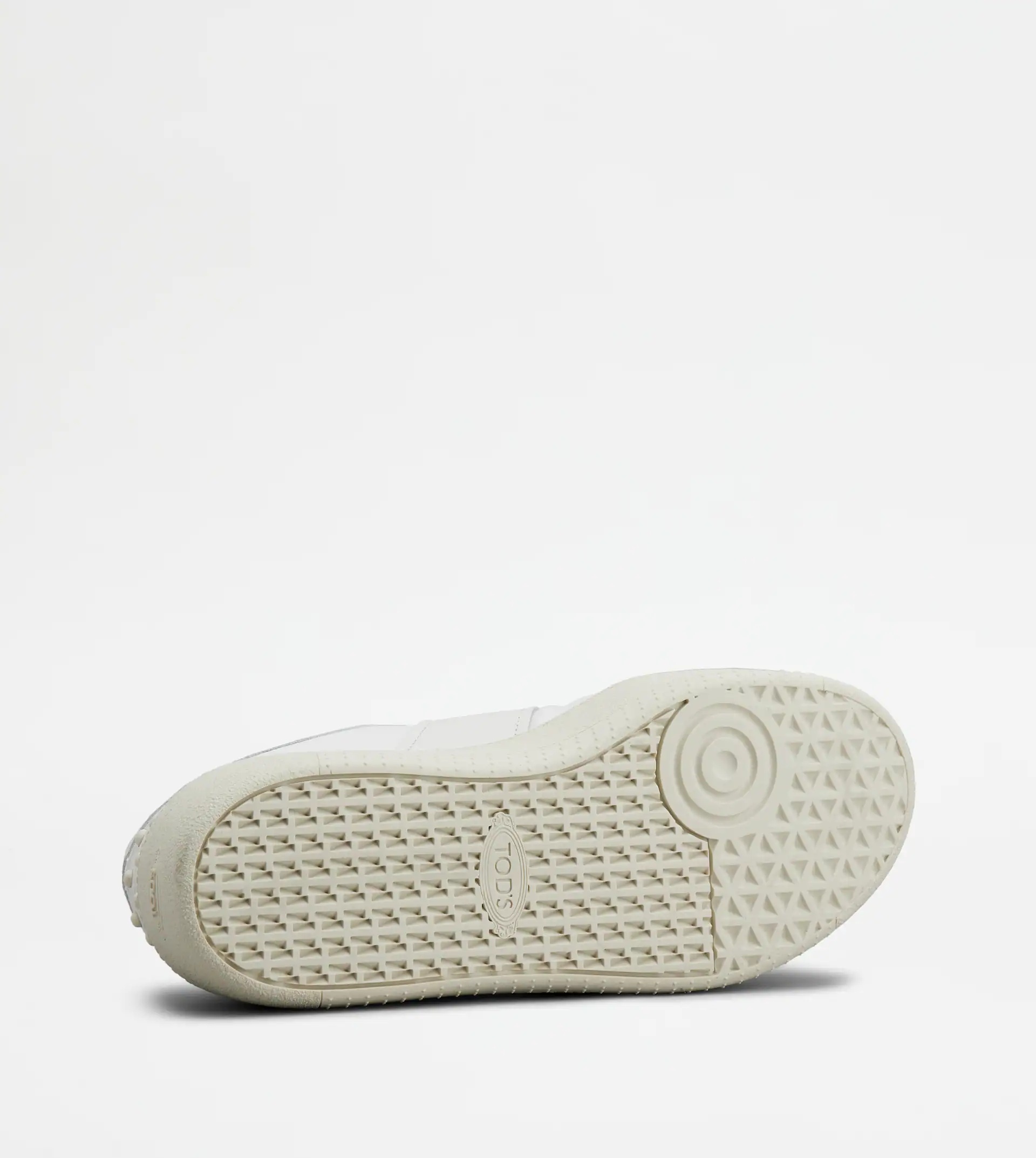 PLATFORM SNEAKERS IN LEATHER - WHITE - 4