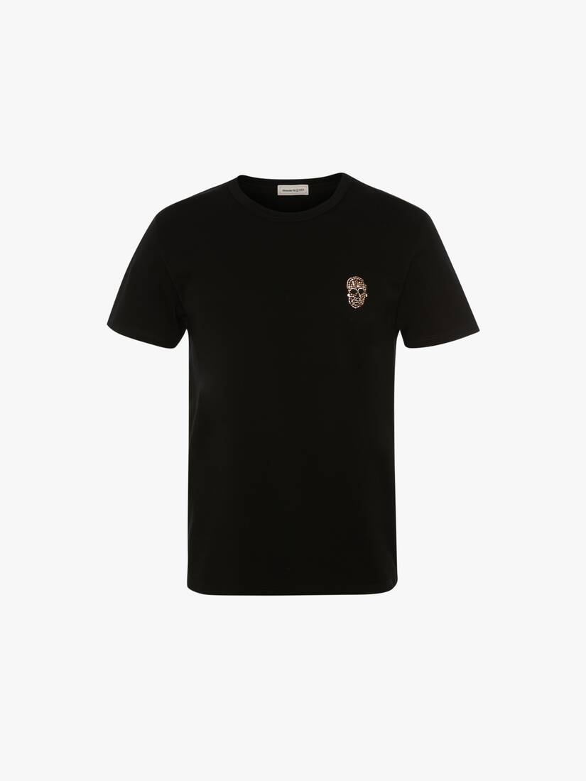 Crystal Skull Badge T-shirt in Black - 1