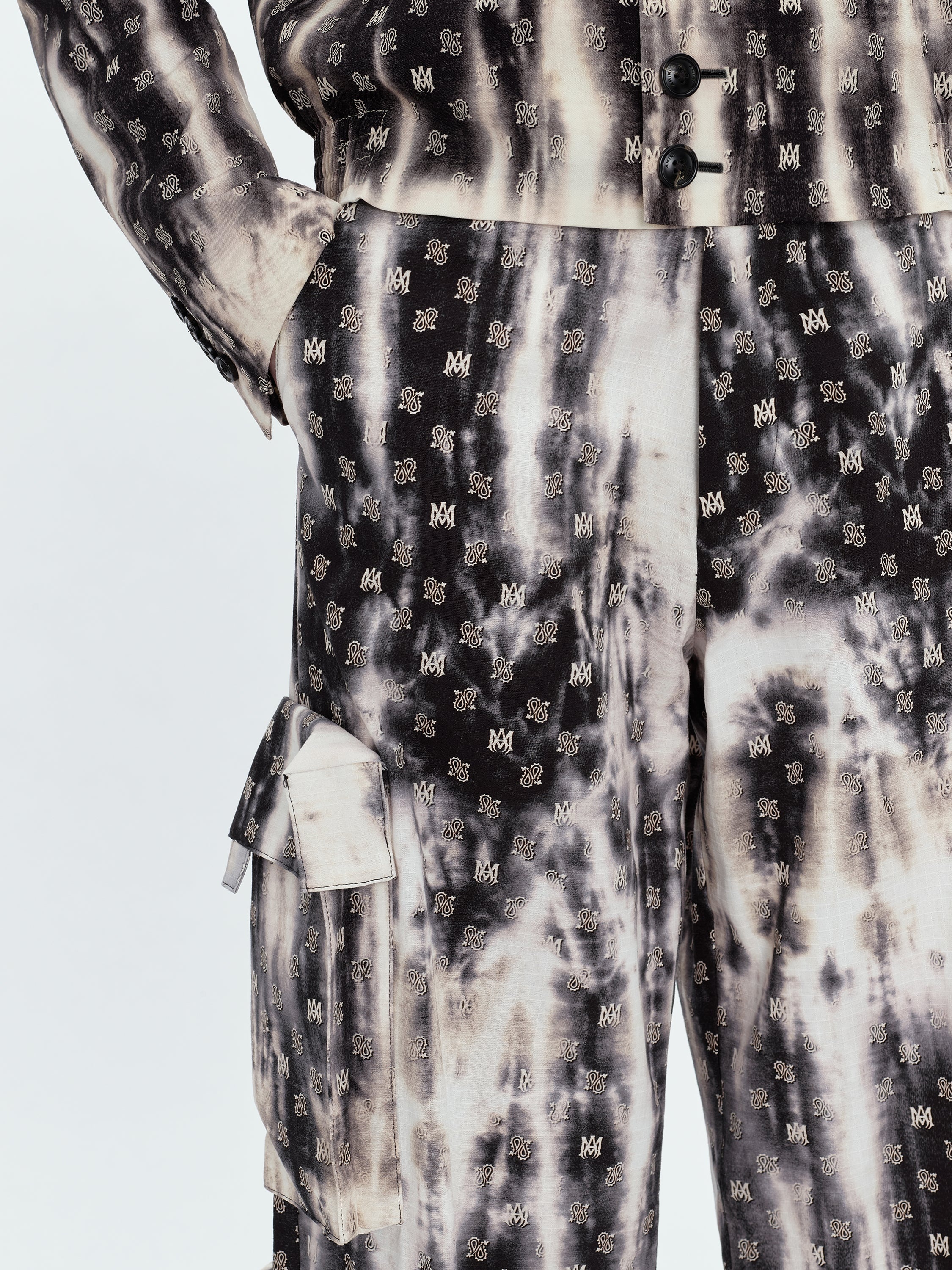 BLEACHED MA PAISLEY UTIL PANT - 7