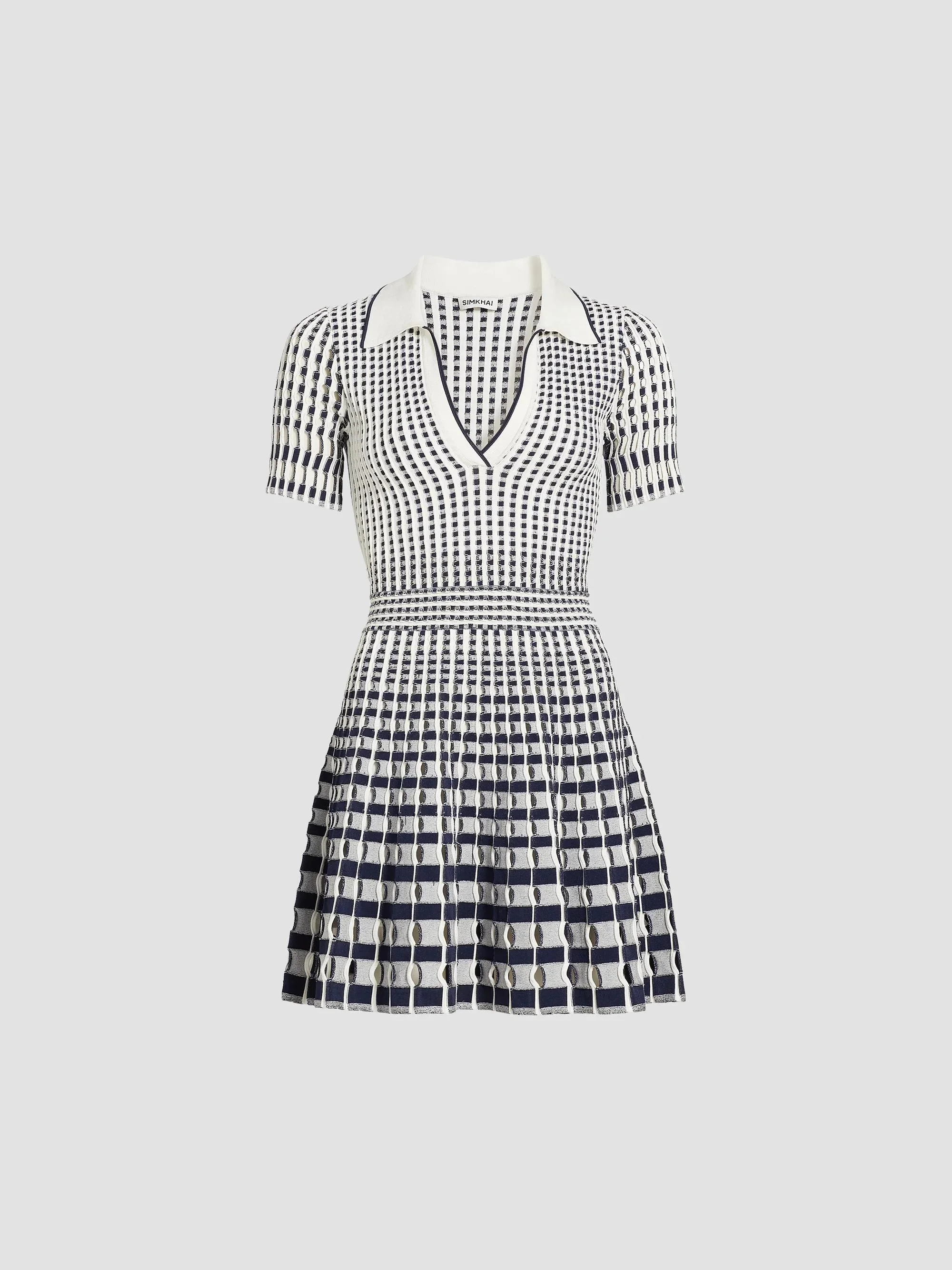 Women's Tovi Knit Polo Minidress - Midnight Multi - 1