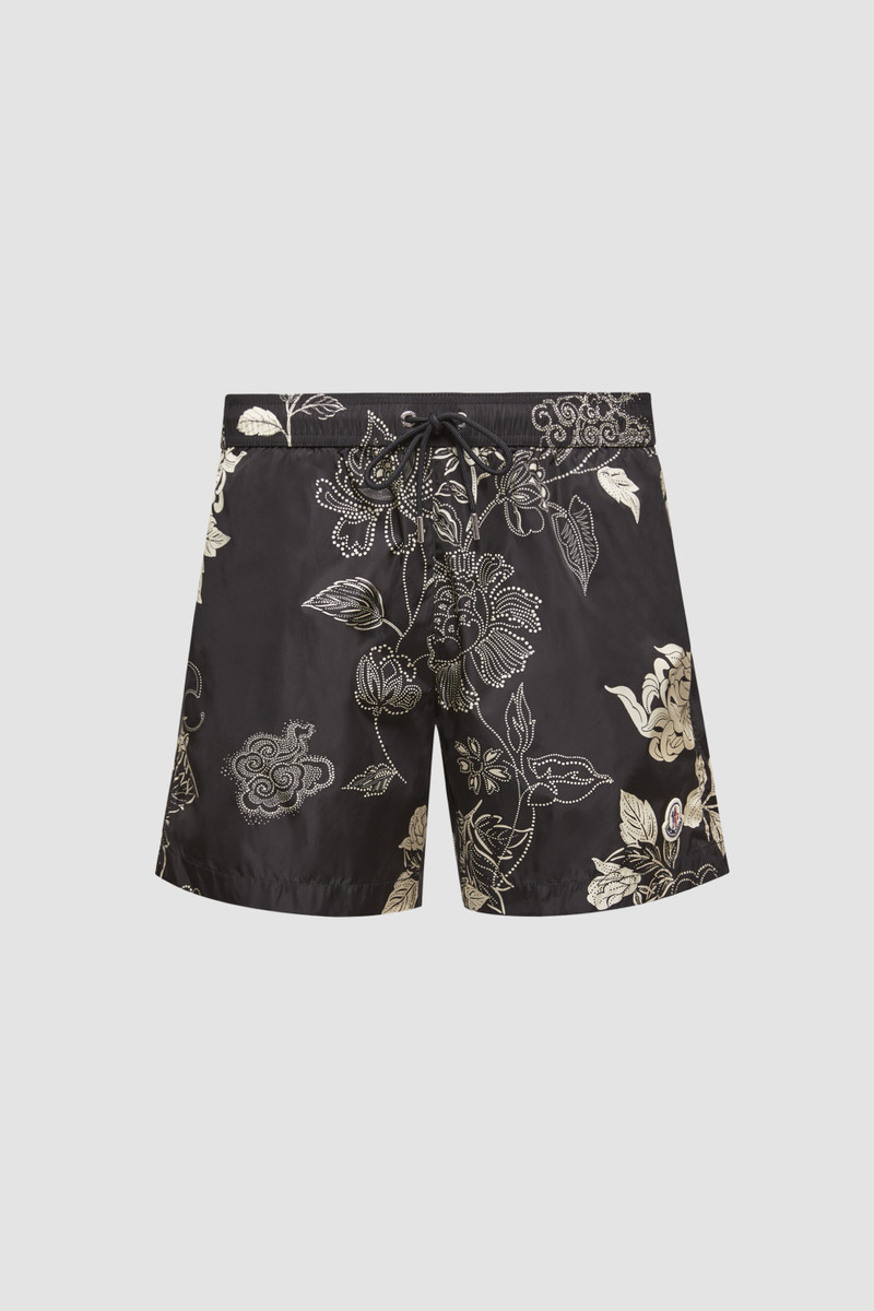 Floral Print Swim Shorts - 1