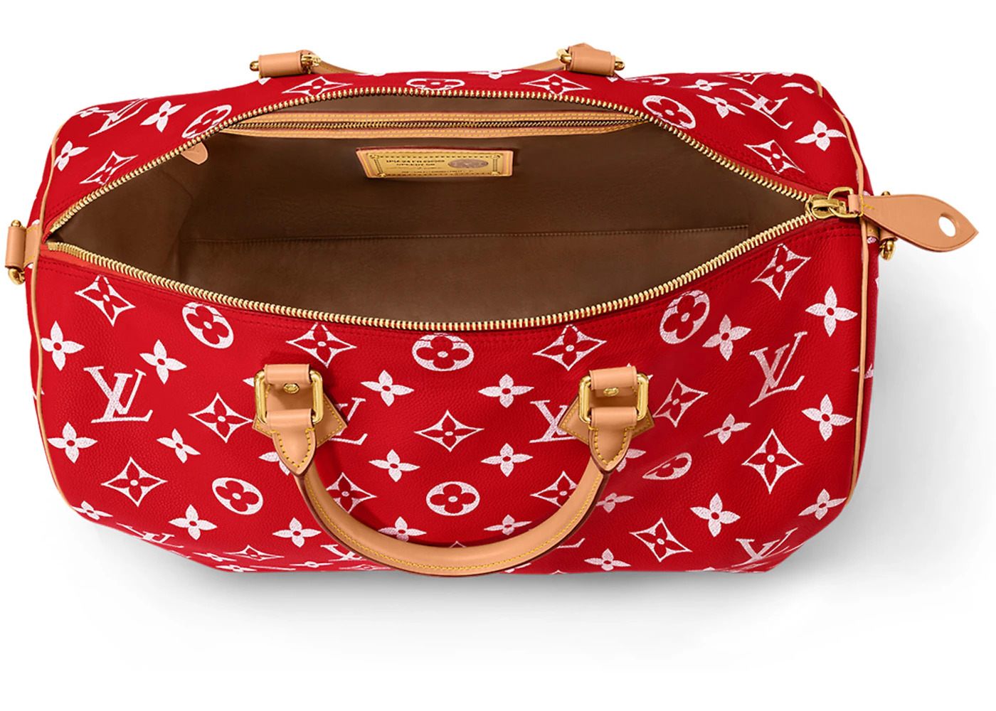Louis Vuitton Speedy P9 Bandoulière 50 Monogram Leather Red - 3