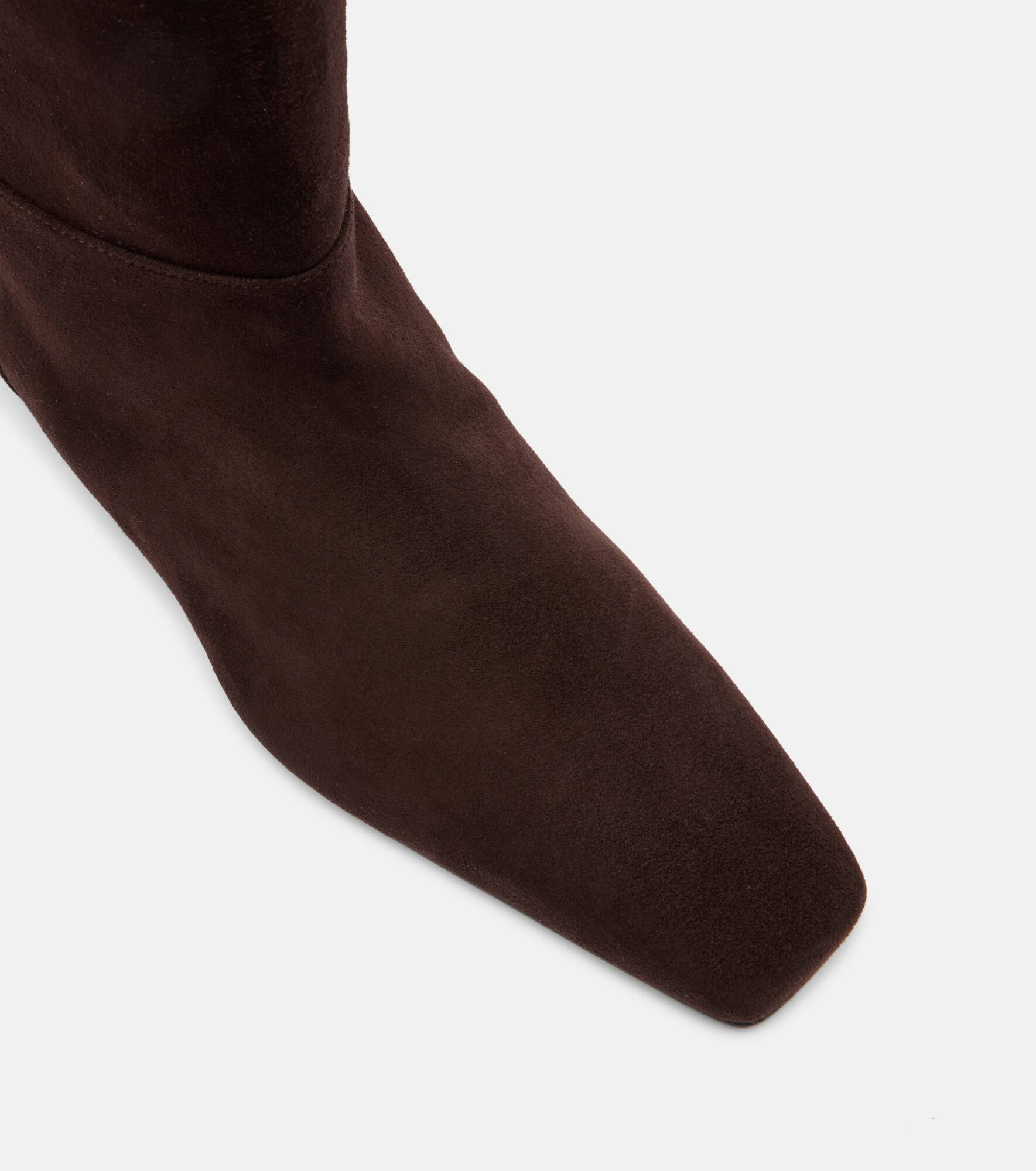 Suede knee-high boots - 5