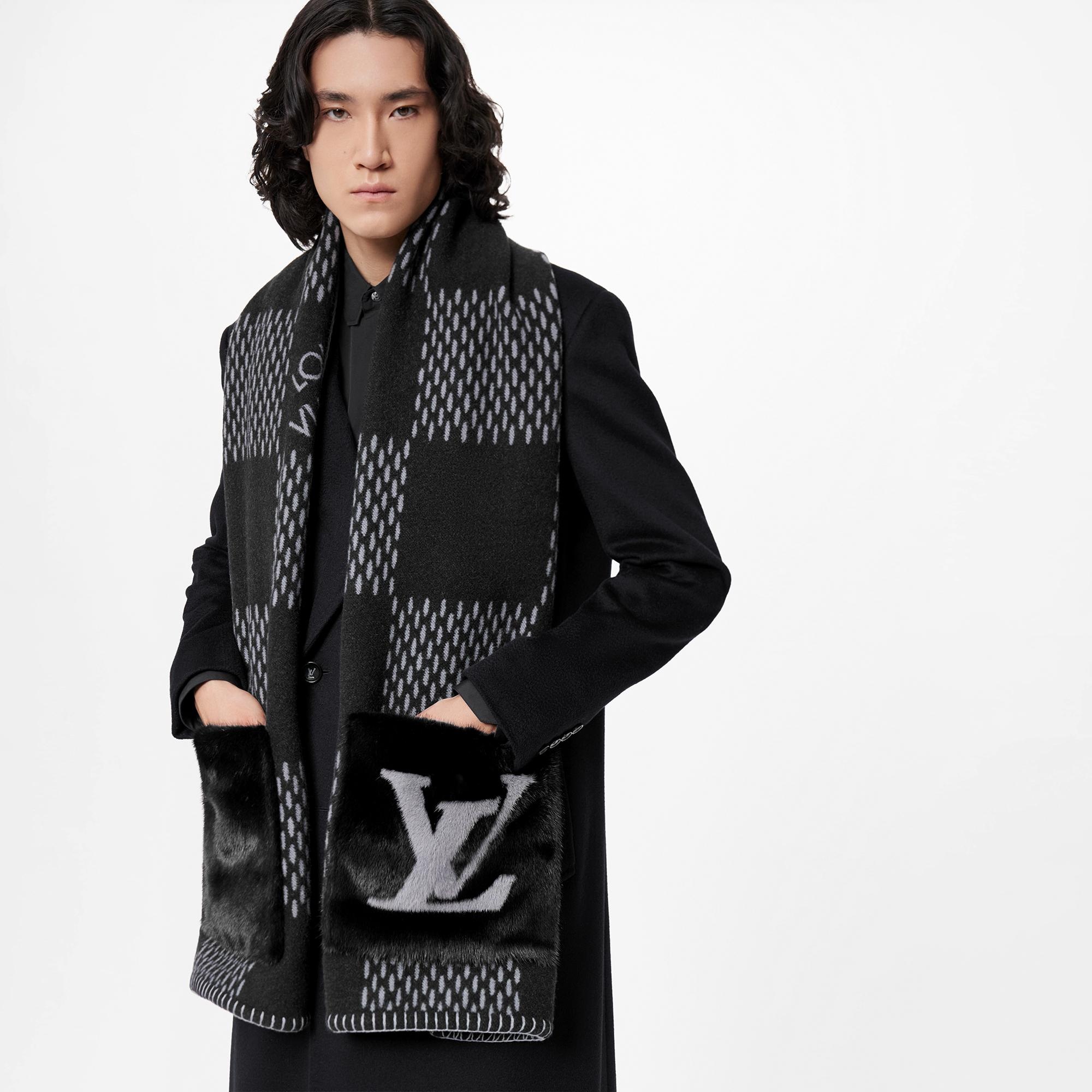 Damier Warm Oversized Scarf - 2