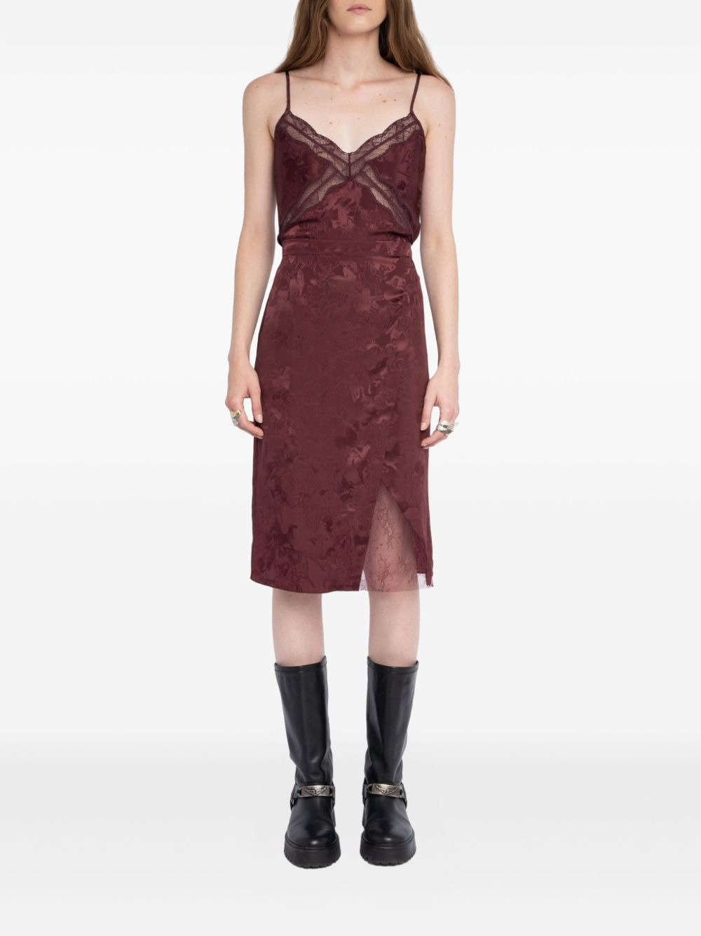 floral-lace horse-motif skirt - 2