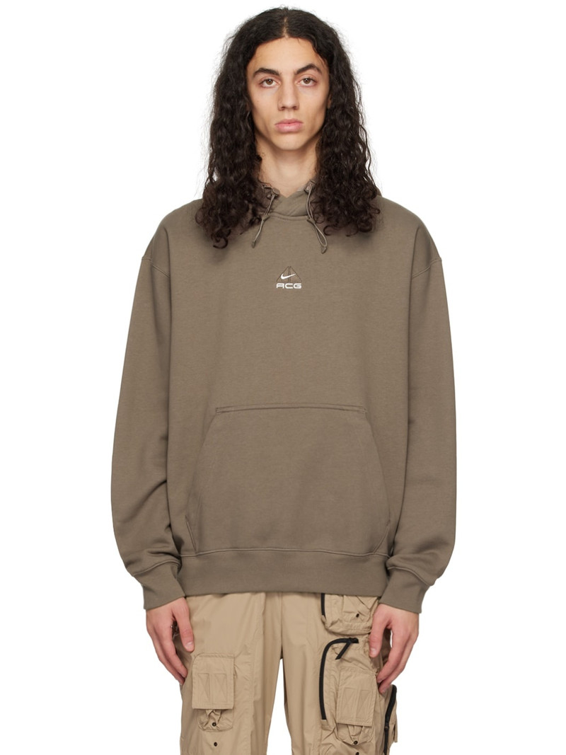 Brown ACG Therma-FIT Hoodie - 1