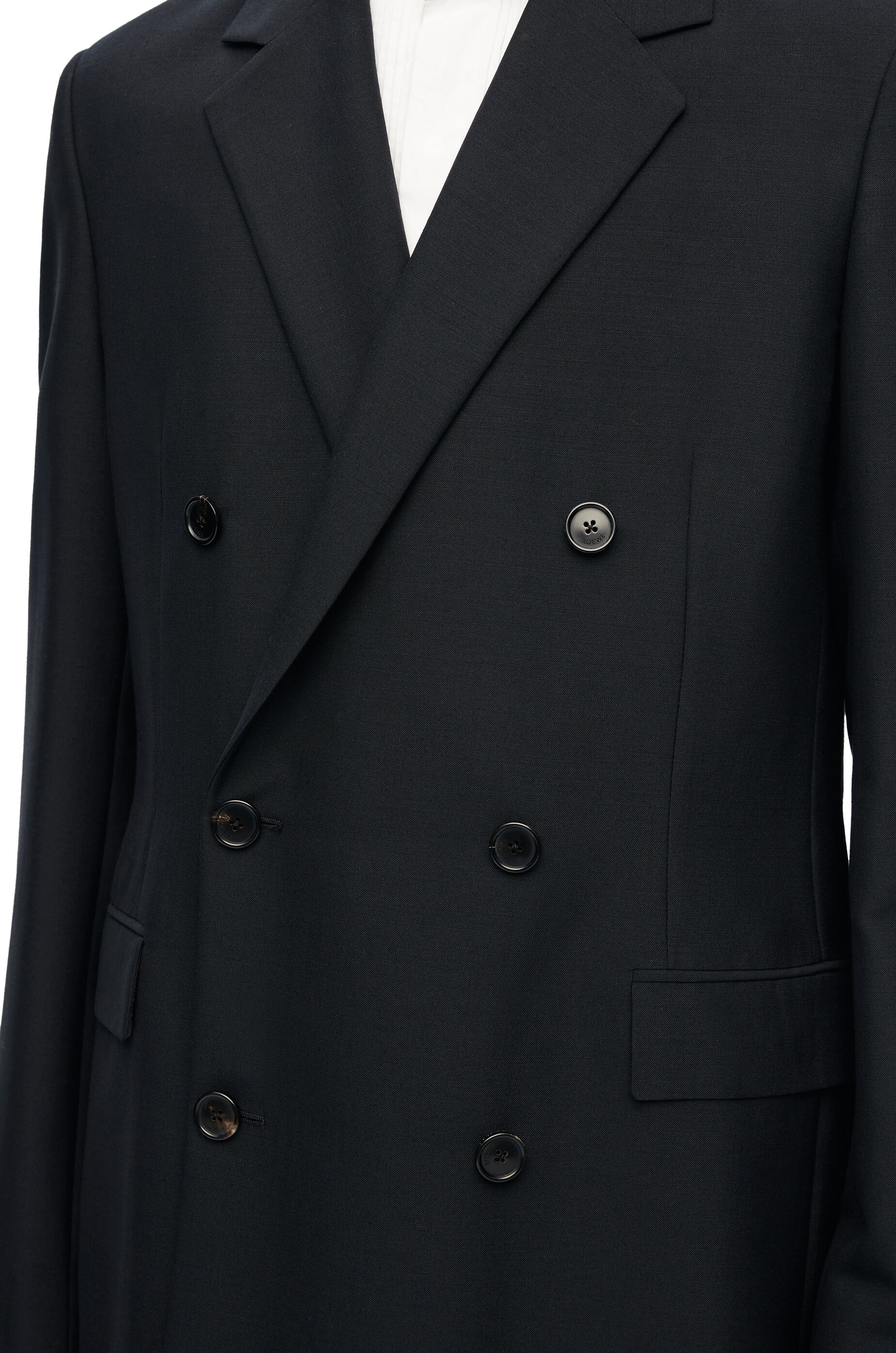 Double breasted jacket in wool and mohair - 5