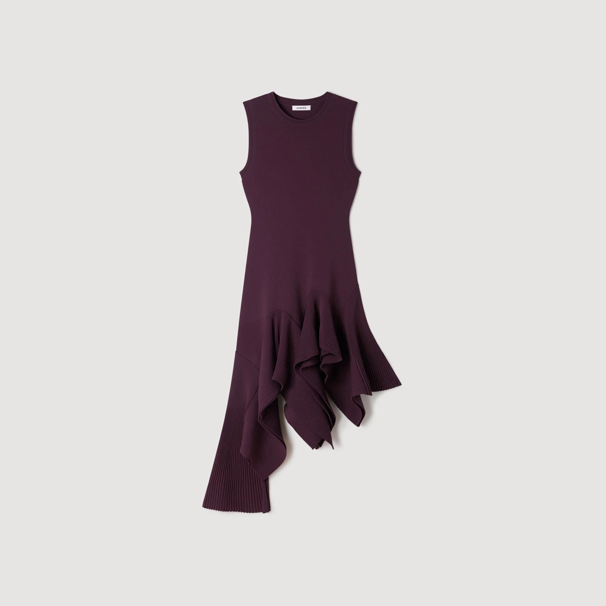 ASYMMETRIC KNIT DRESS - 1