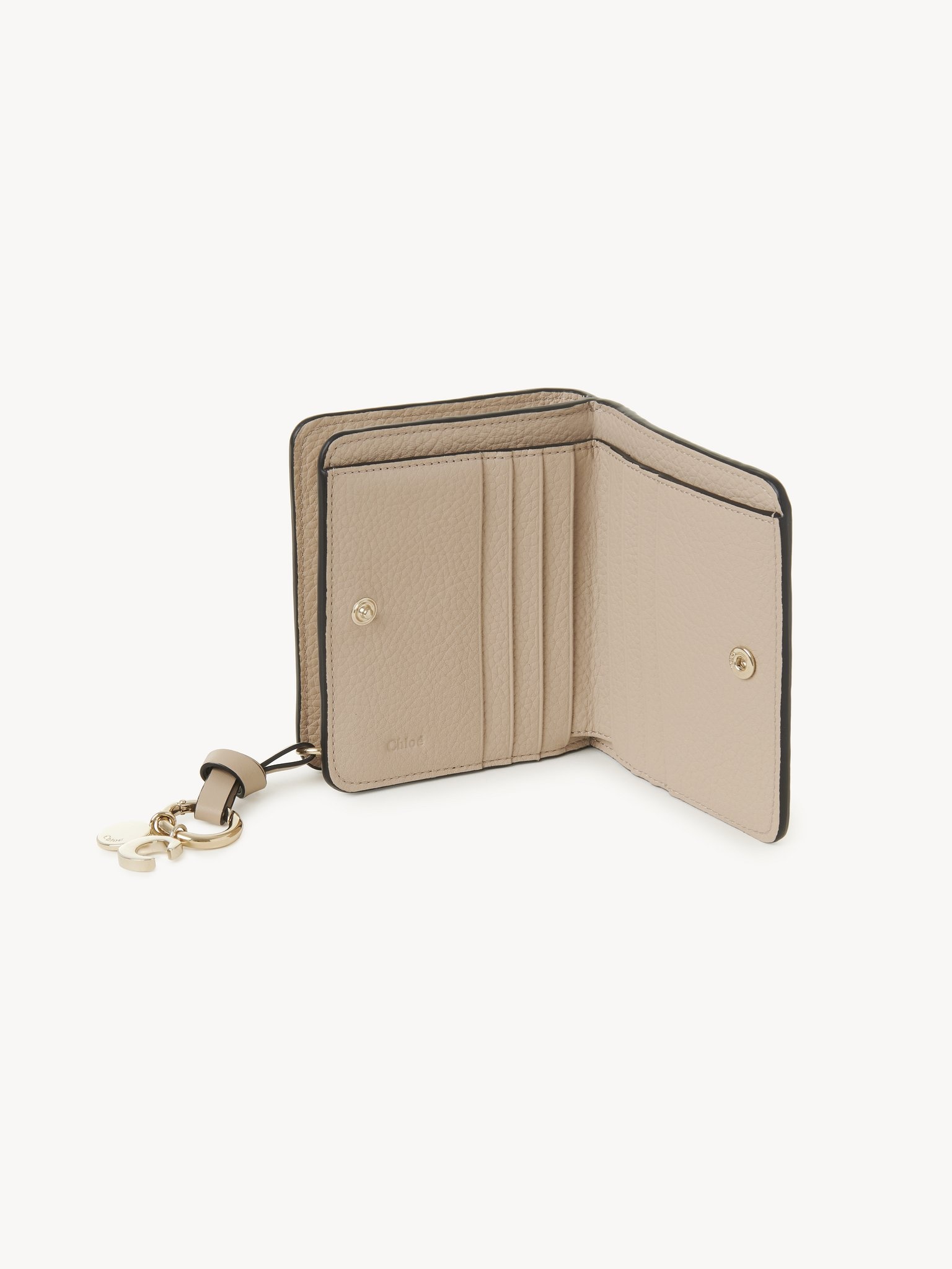 ALPHABET COMPACT WALLET IN GRAINED LEATHER 3