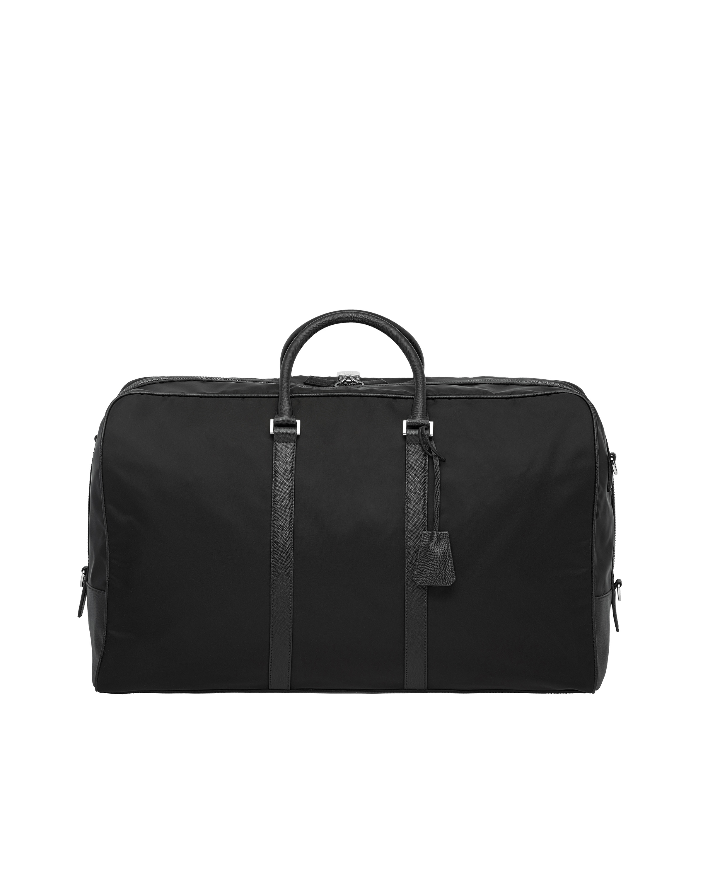 Re-Nylon and Saffiano leather duffle bag - 4