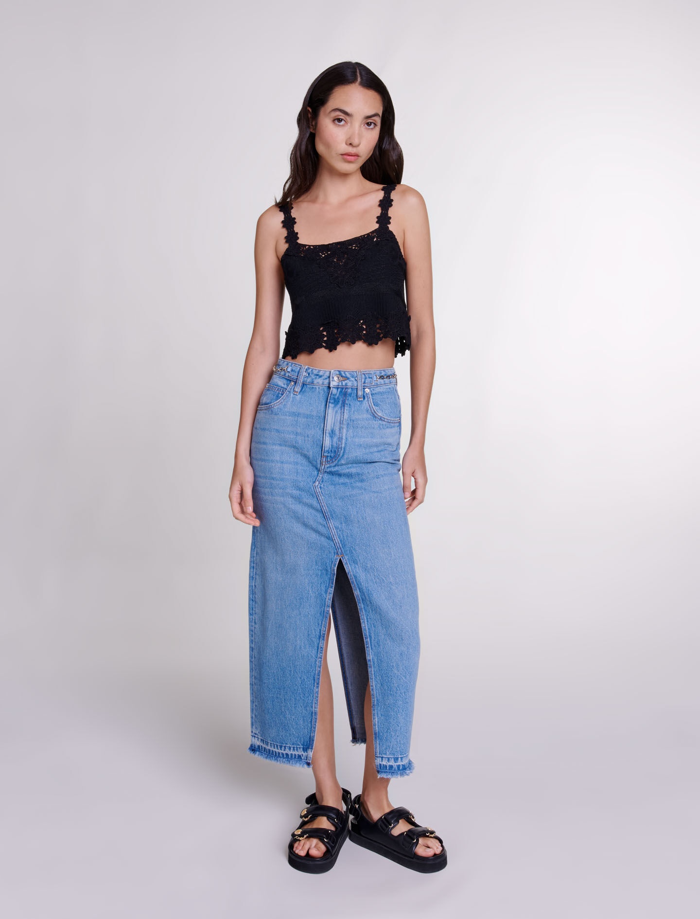 Guipure crop top - 2