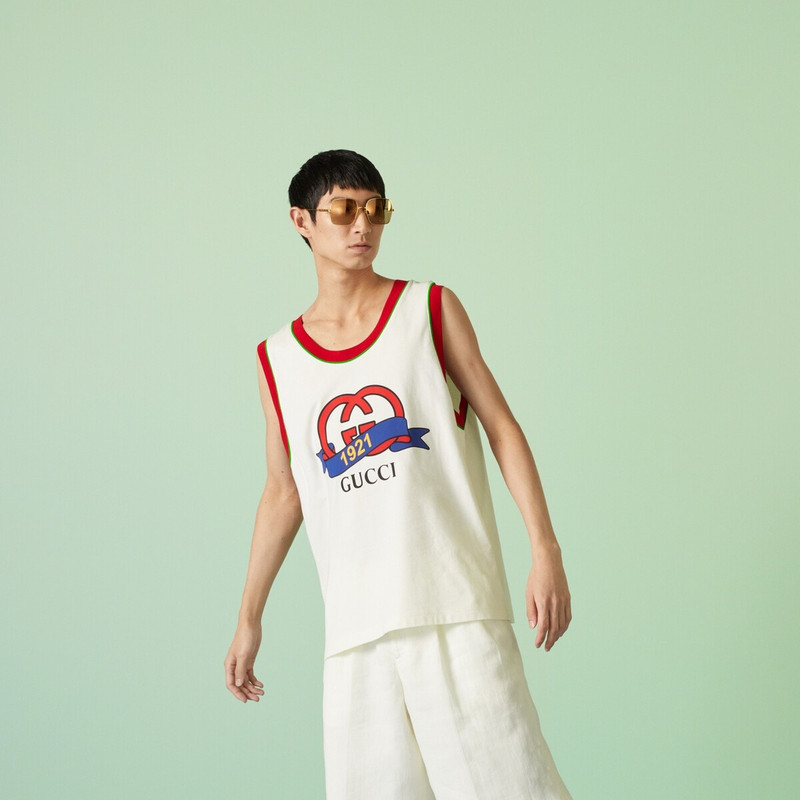 Interlocking G 1921 print cotton top 5