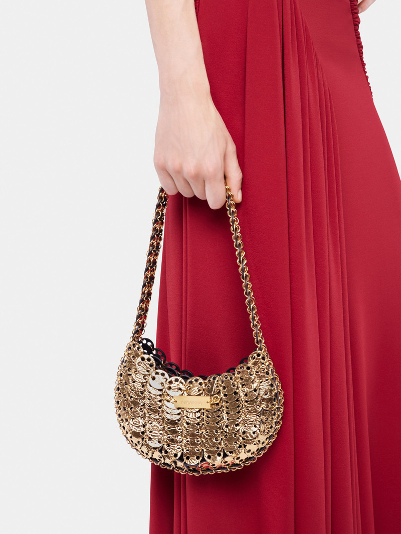 rabanne MOON REVERSIBLE FLIP BAG IN LEATHER outlook