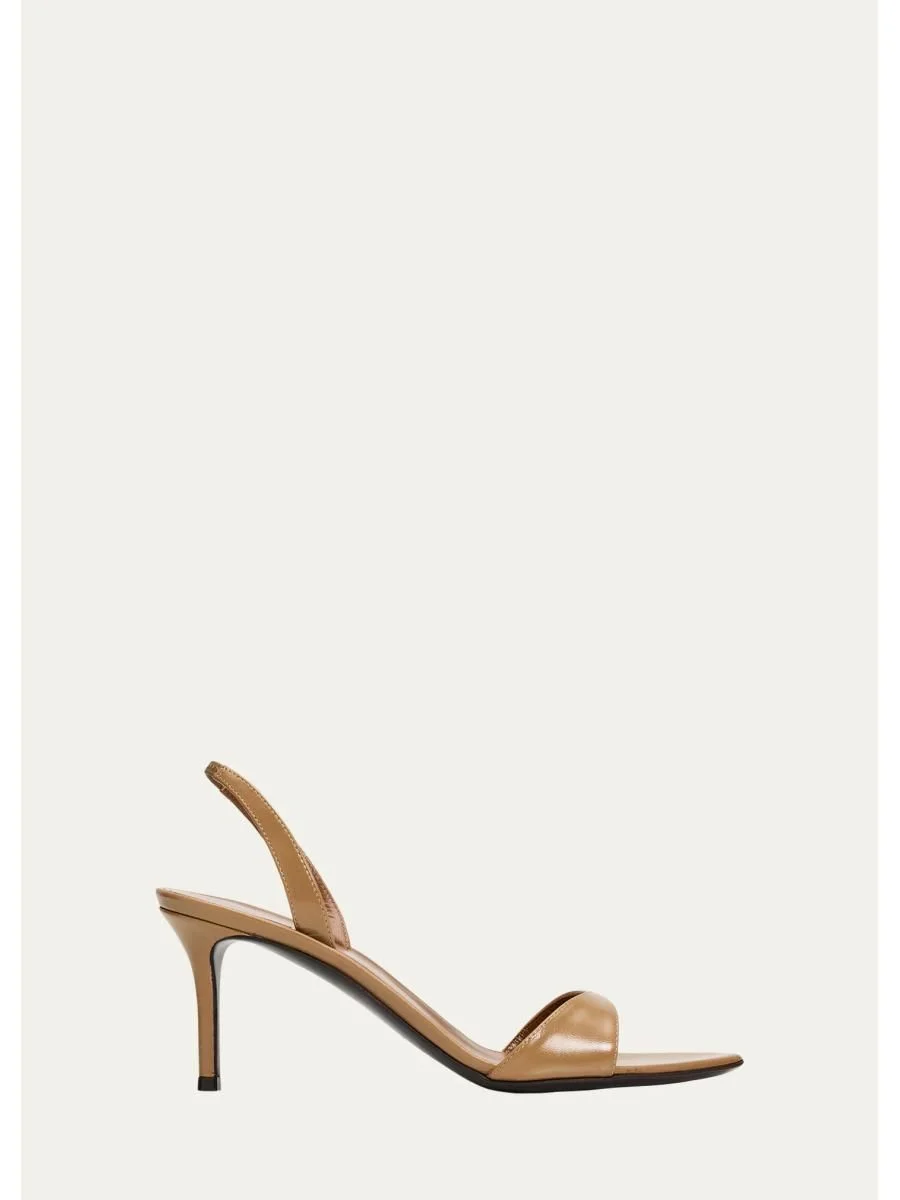 70mm Patagonia Selvaggia Leather Slingback Sandals - 1