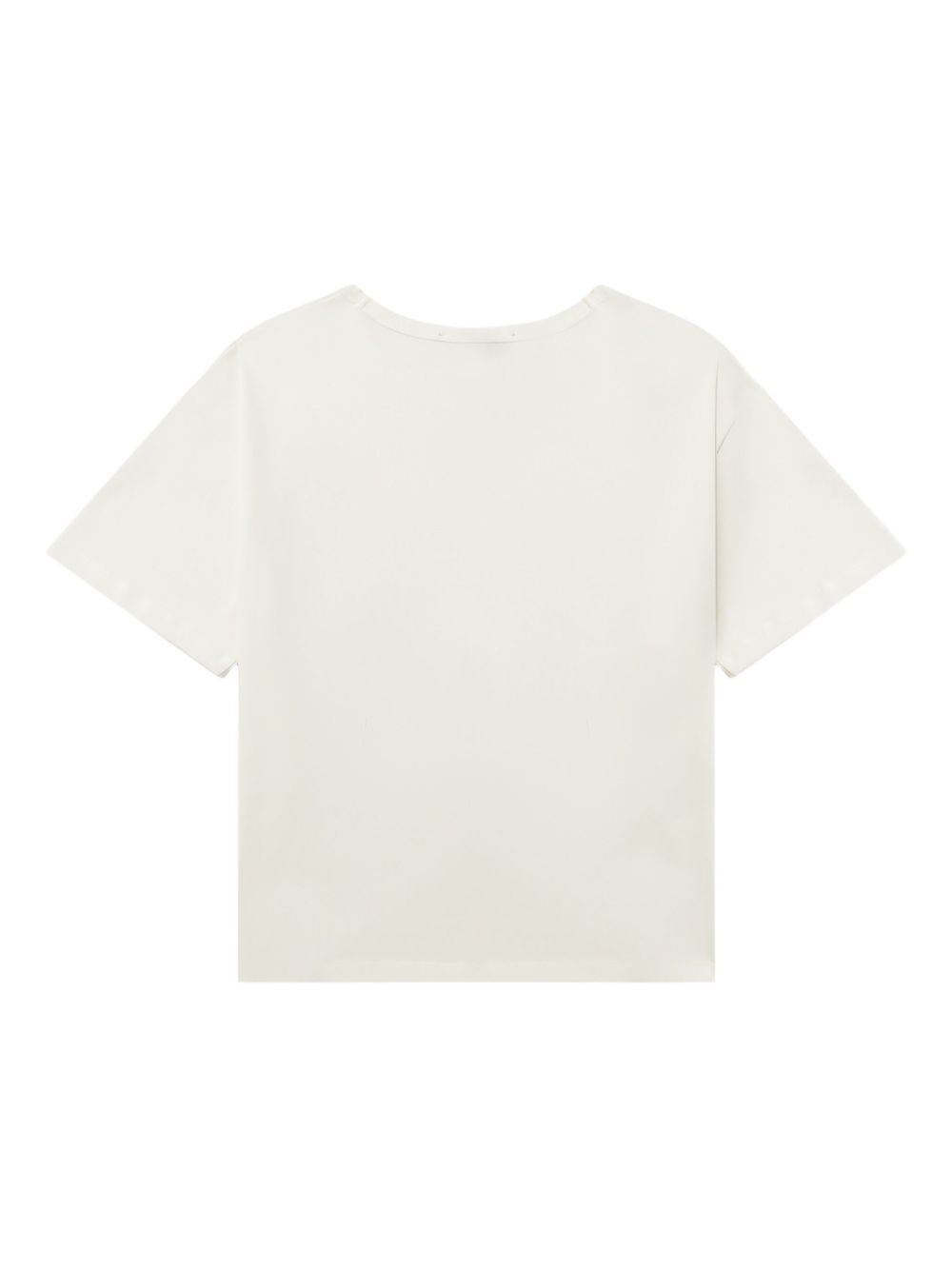flocked-logo cotton T-shirt - 6