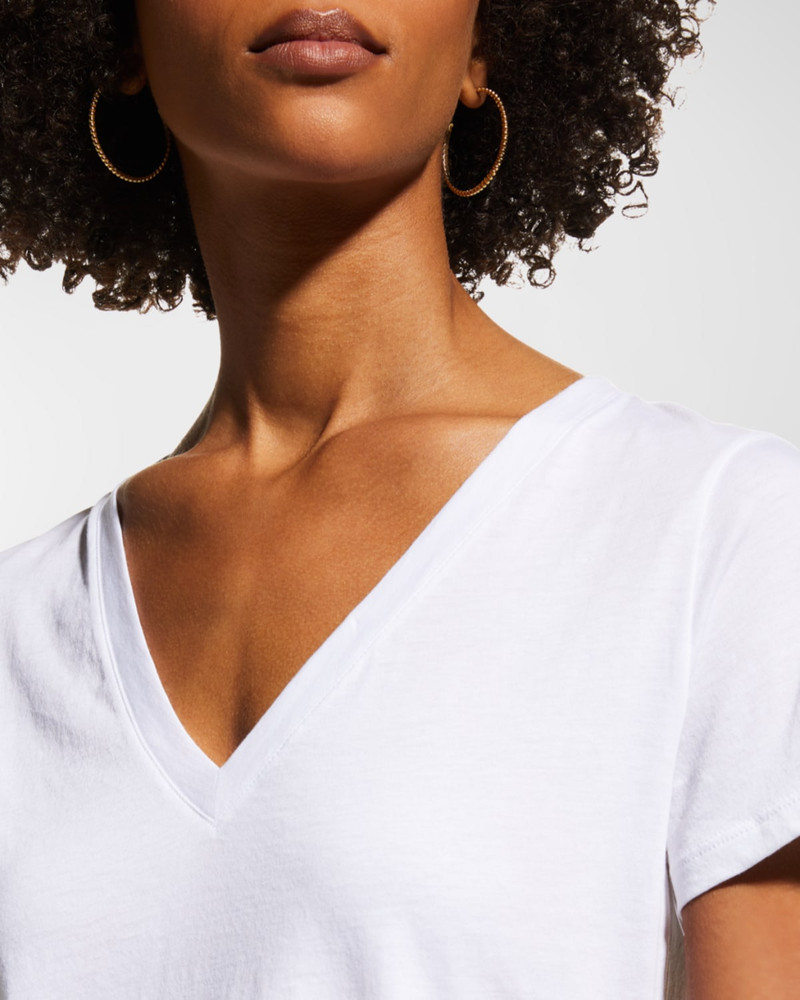 Essential Pima Cotton V-Neck Tee 5