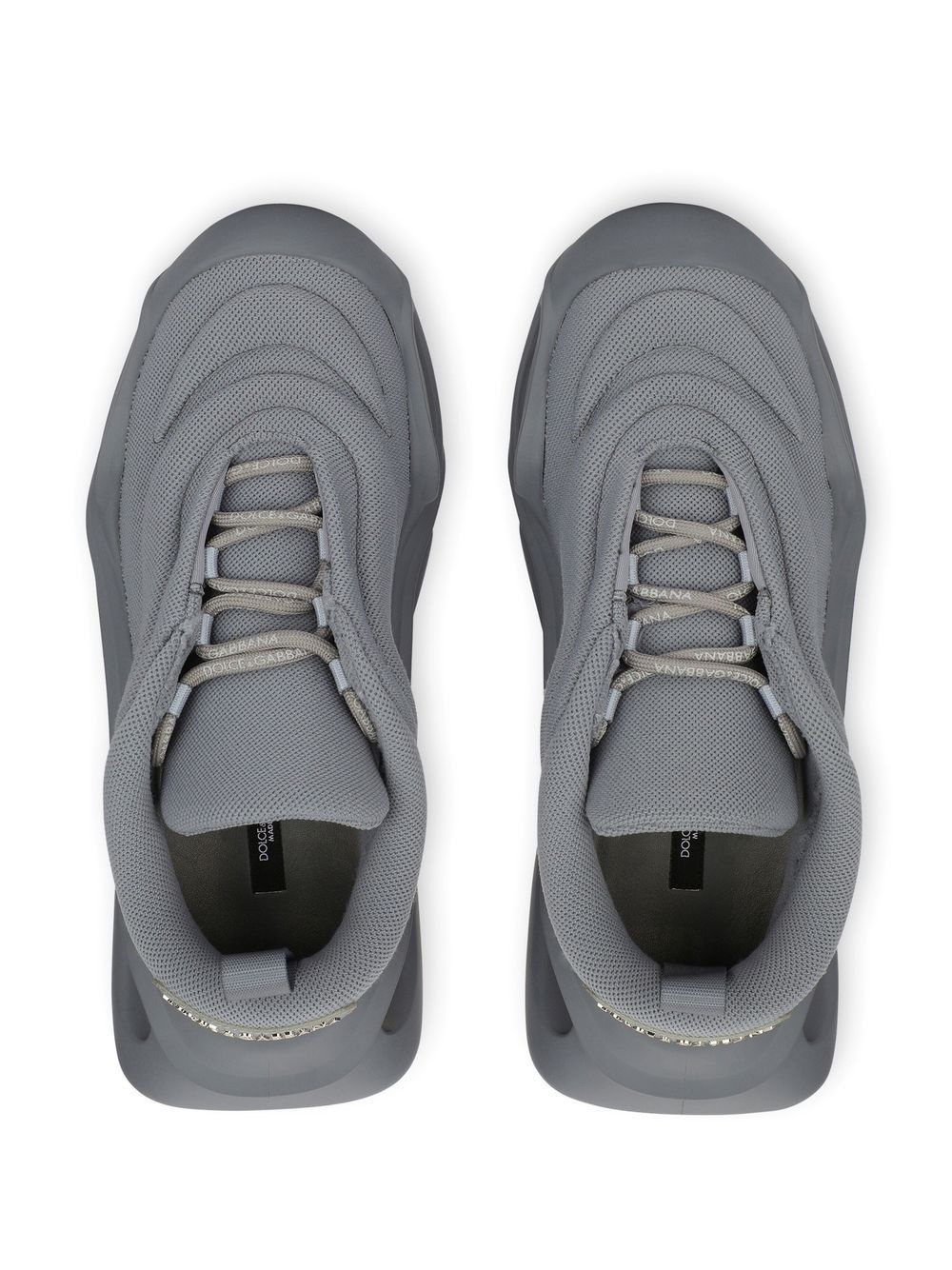 padded lace-up sneakers - 4