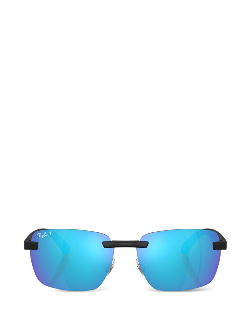 rimless rectangle-frame sunglasses 1