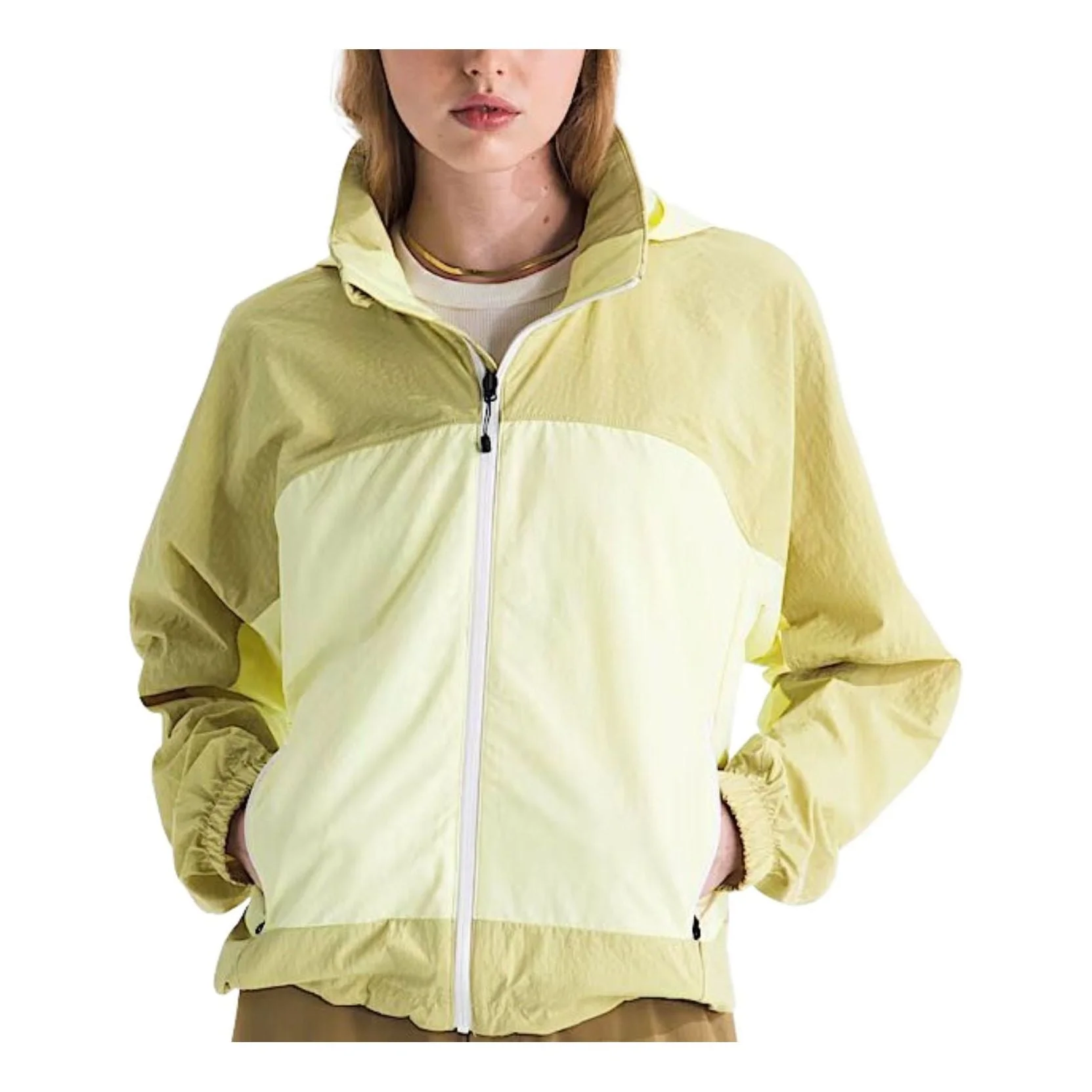 (WMNS) The North Face HKe Utility Wind Jacket 'Lemon Mist Pear' NF0A8D3WGM4 - 1