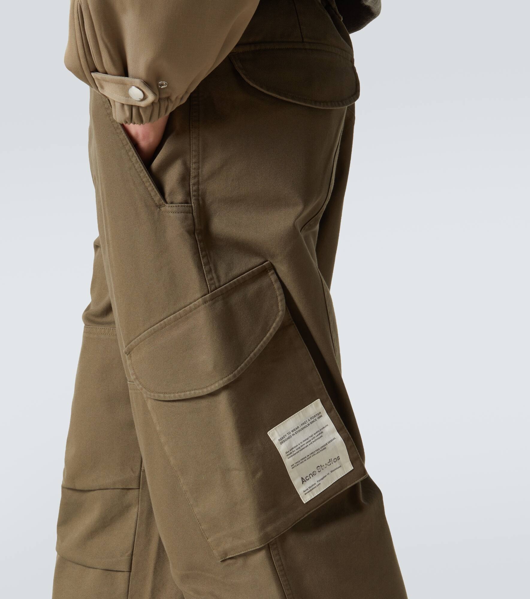 Cotton twill cargo pants - 5