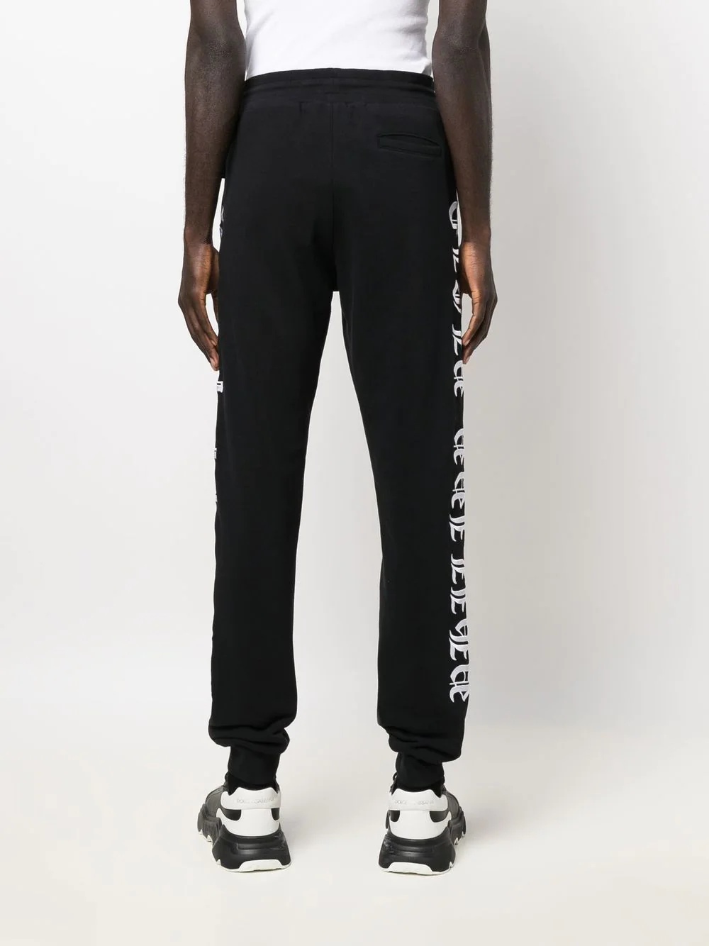 logo-print jogging trousers - 4