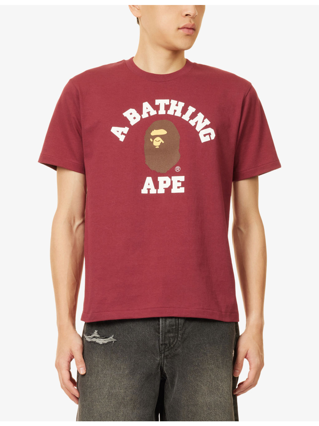Bape College Graphic-Print Cotton-Jersey T-Shirt - 3