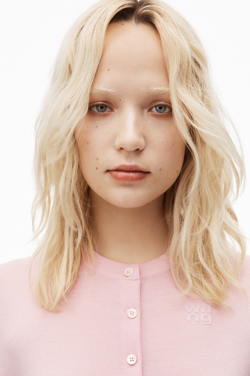 Logo-Embossed Cardigan in Superfine Merino Wool 5