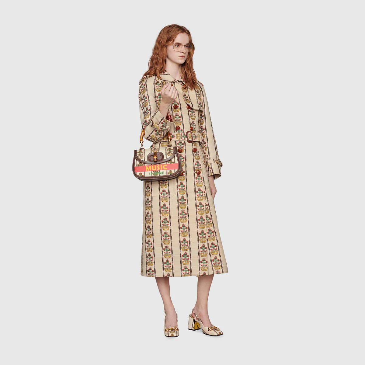Gucci 100 flower and crown coat - 2