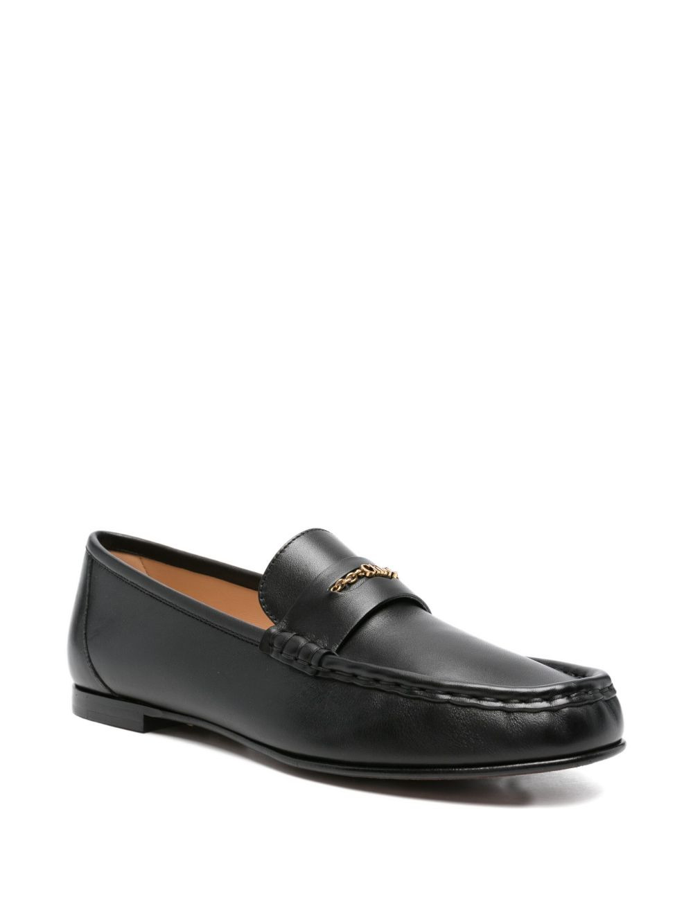 leather penny loafers - 2