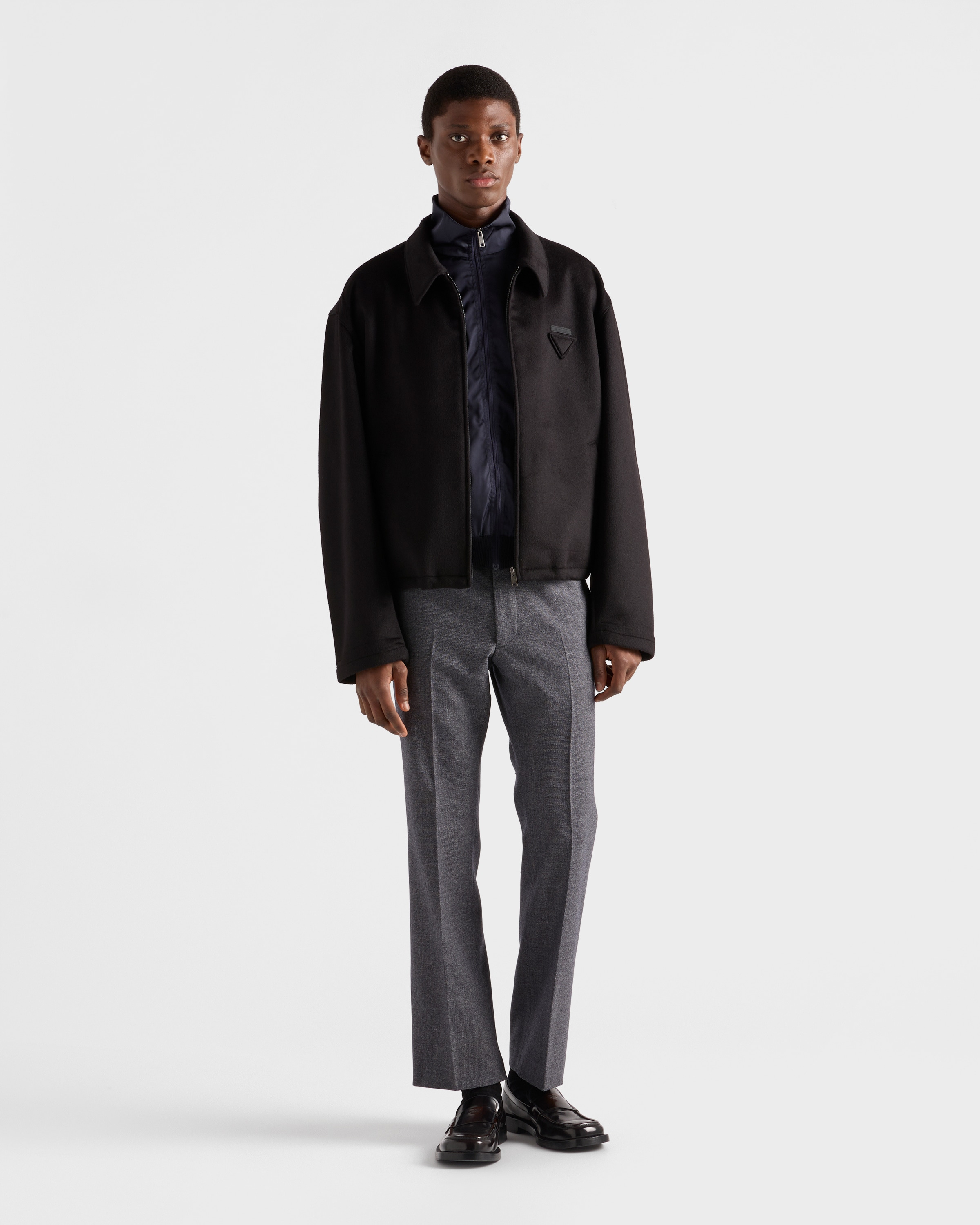 Superfine wool zipper cardigan - 2