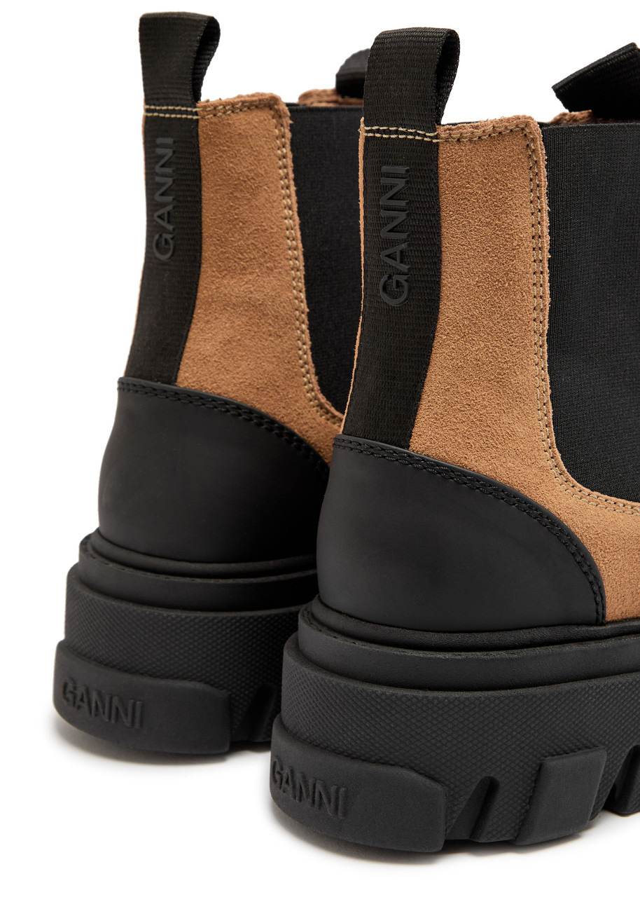 Ganni Panelled Suede Chelsea Boots - 4