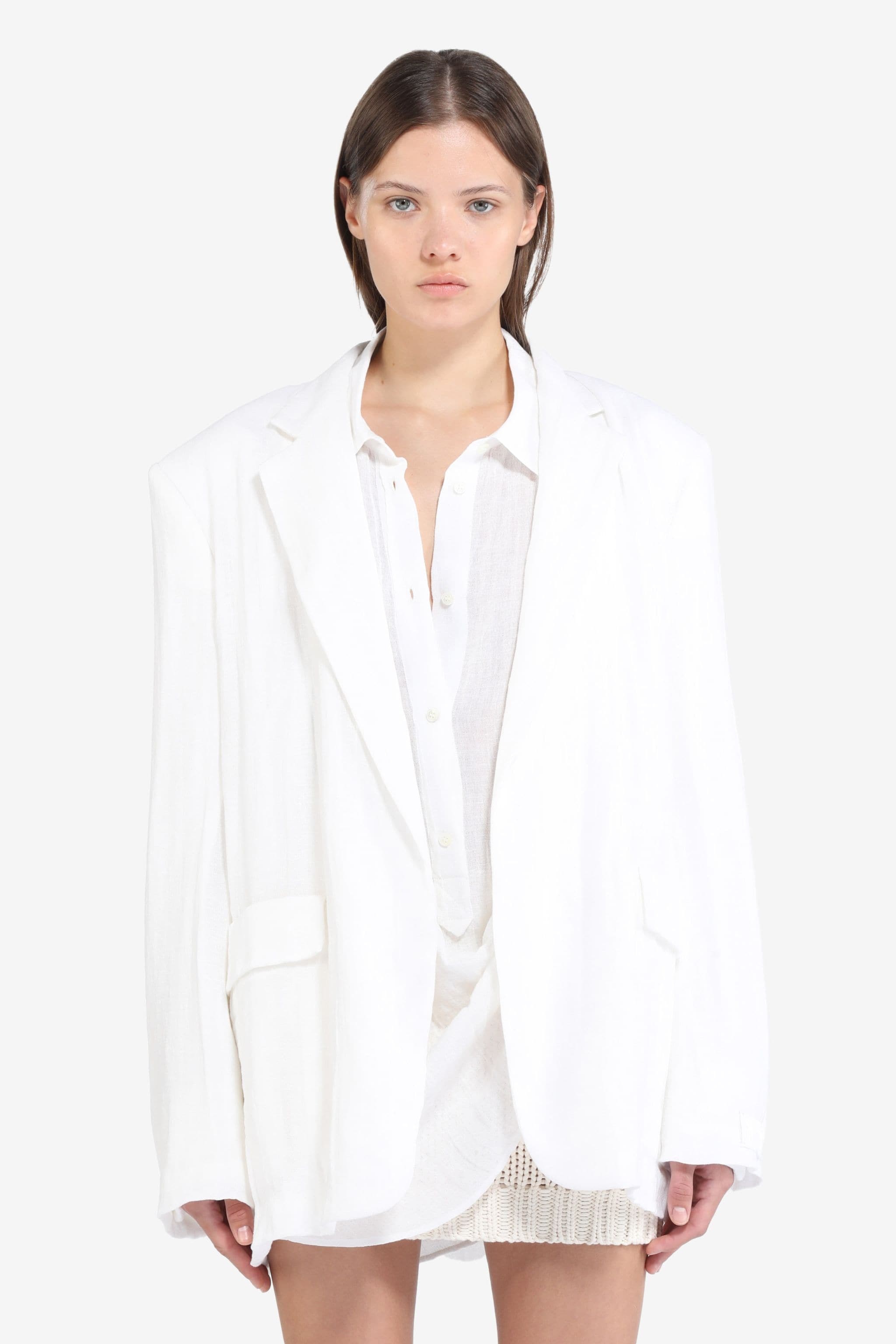 OVERSIZED SINGLE-BREASTED BLAZER - 1