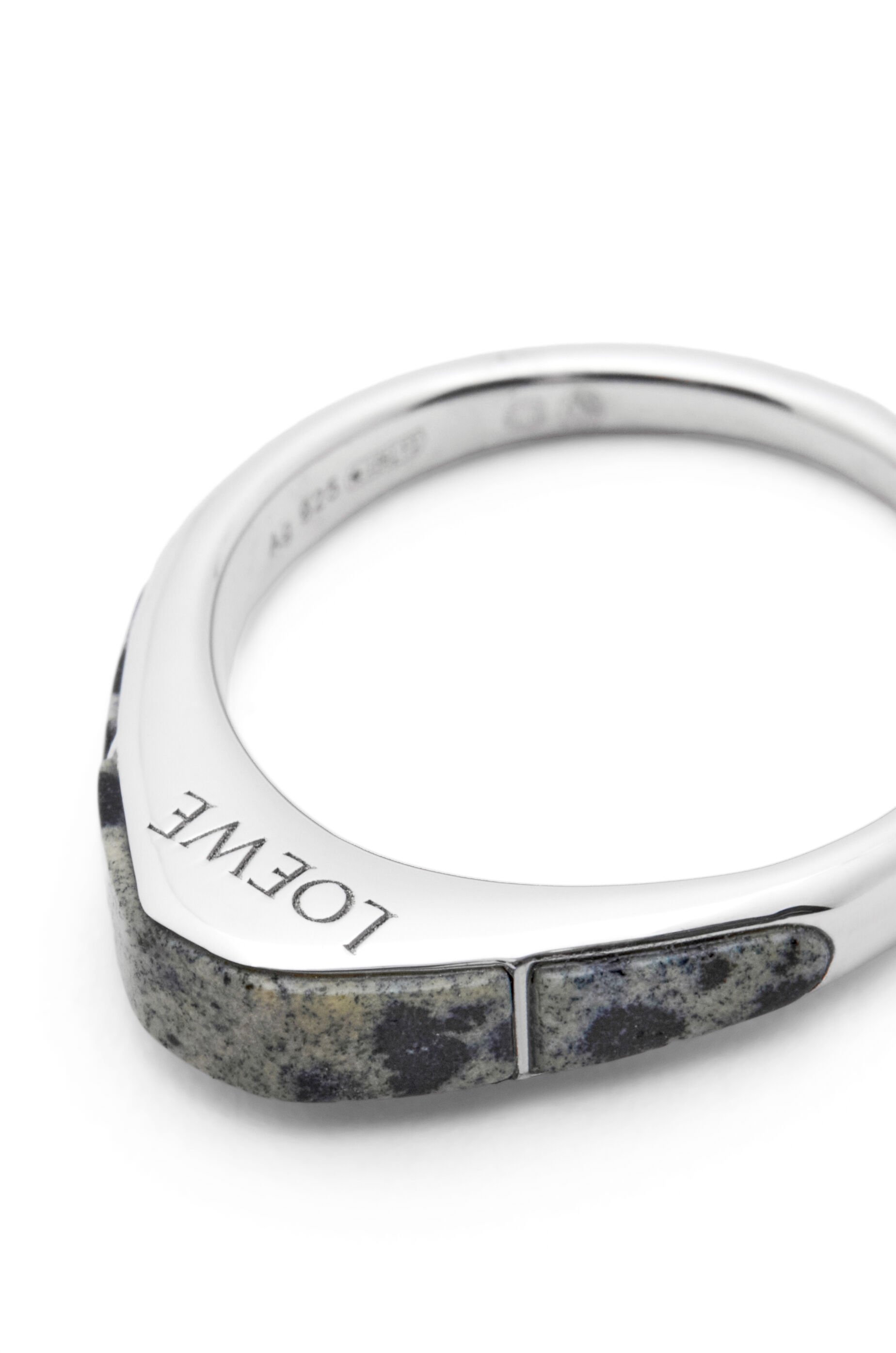 Stirrup ring in sterling silver - 4