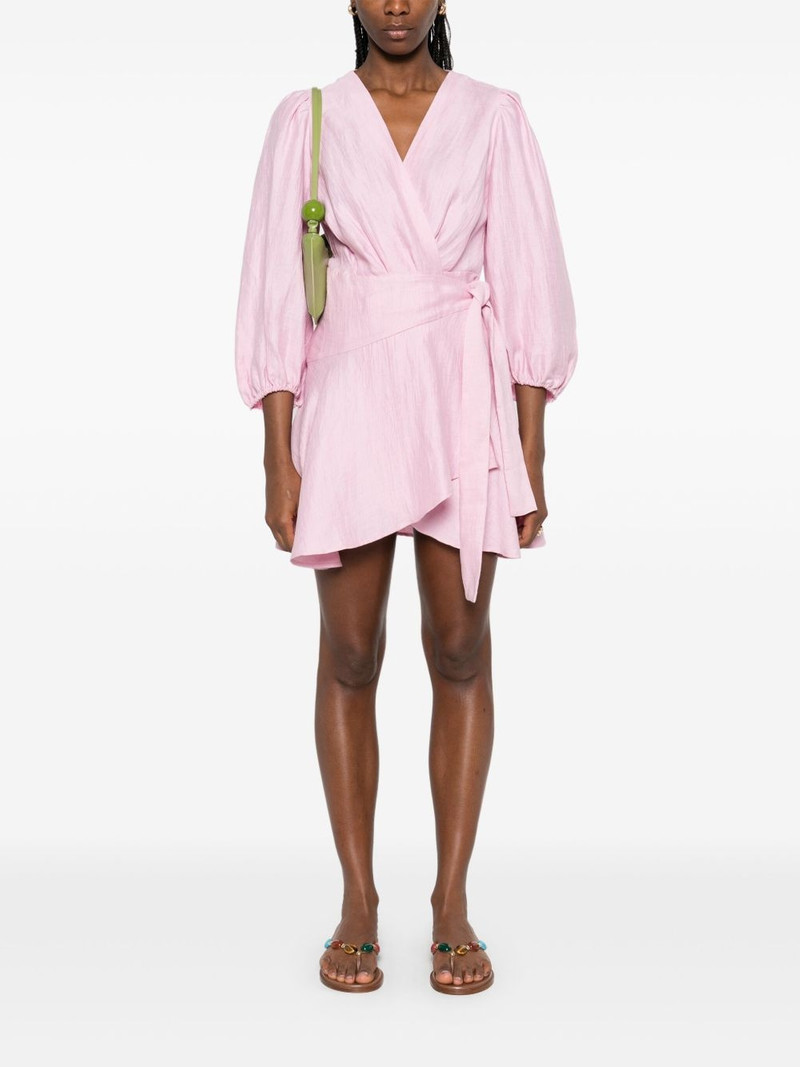 maje wrap mini dress outlook