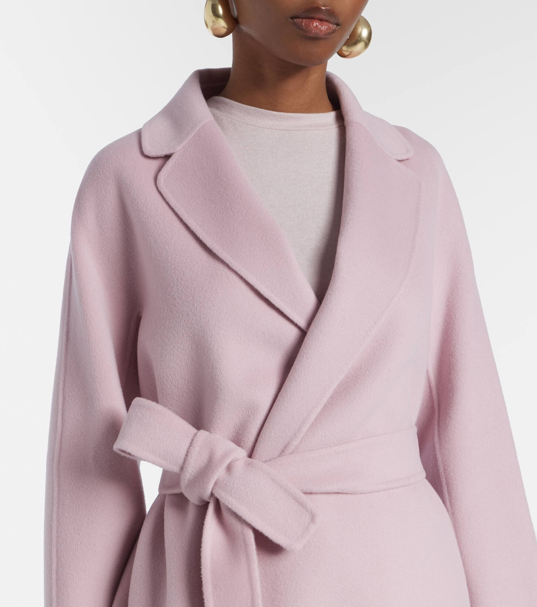 Esturia virgin wool wrap coat - 4