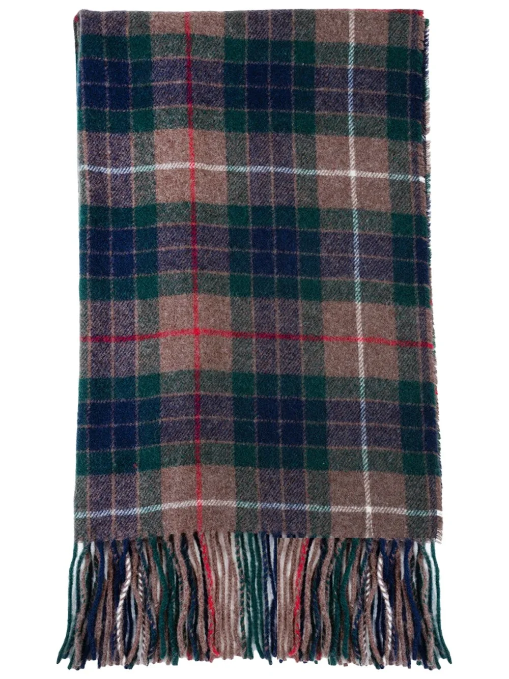 Tartan Wool Blend Scarf - 1