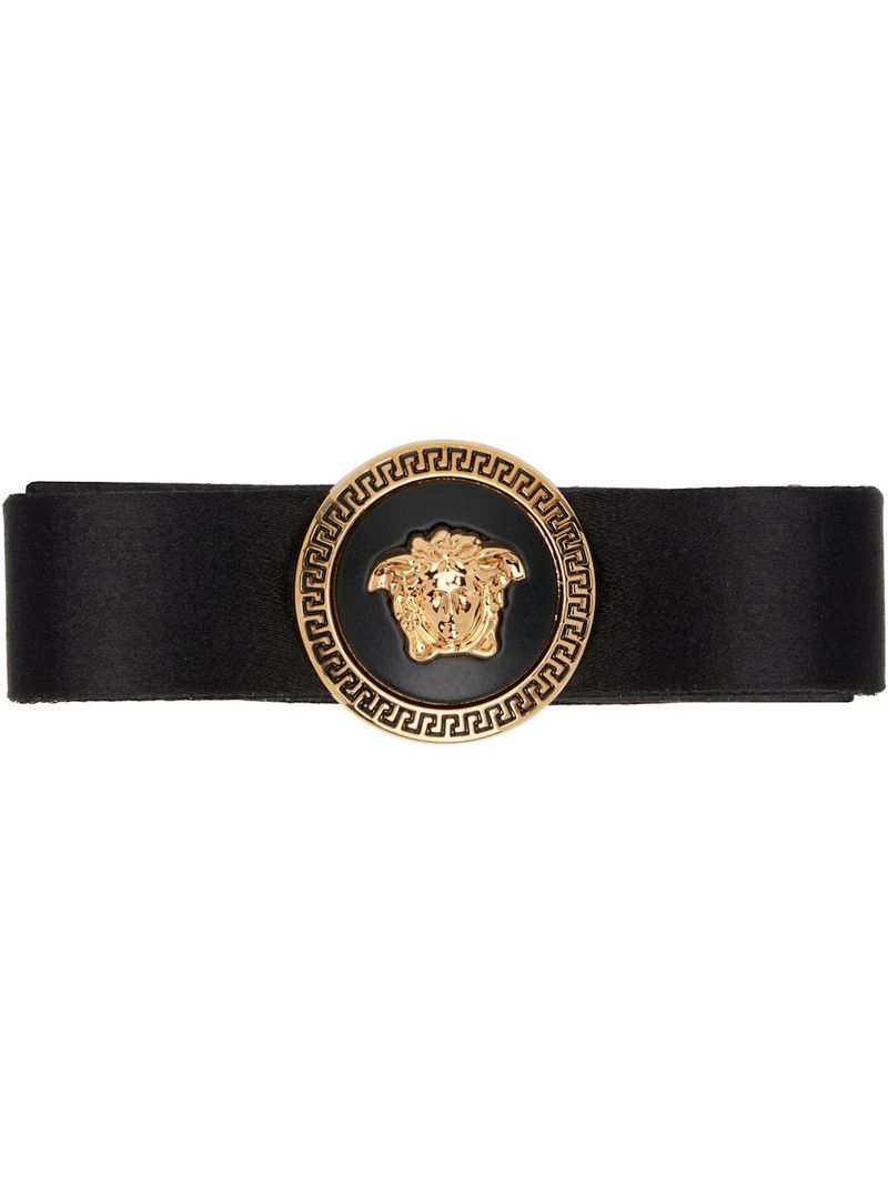 Black Gianni Ribbon Hair Clip 1
