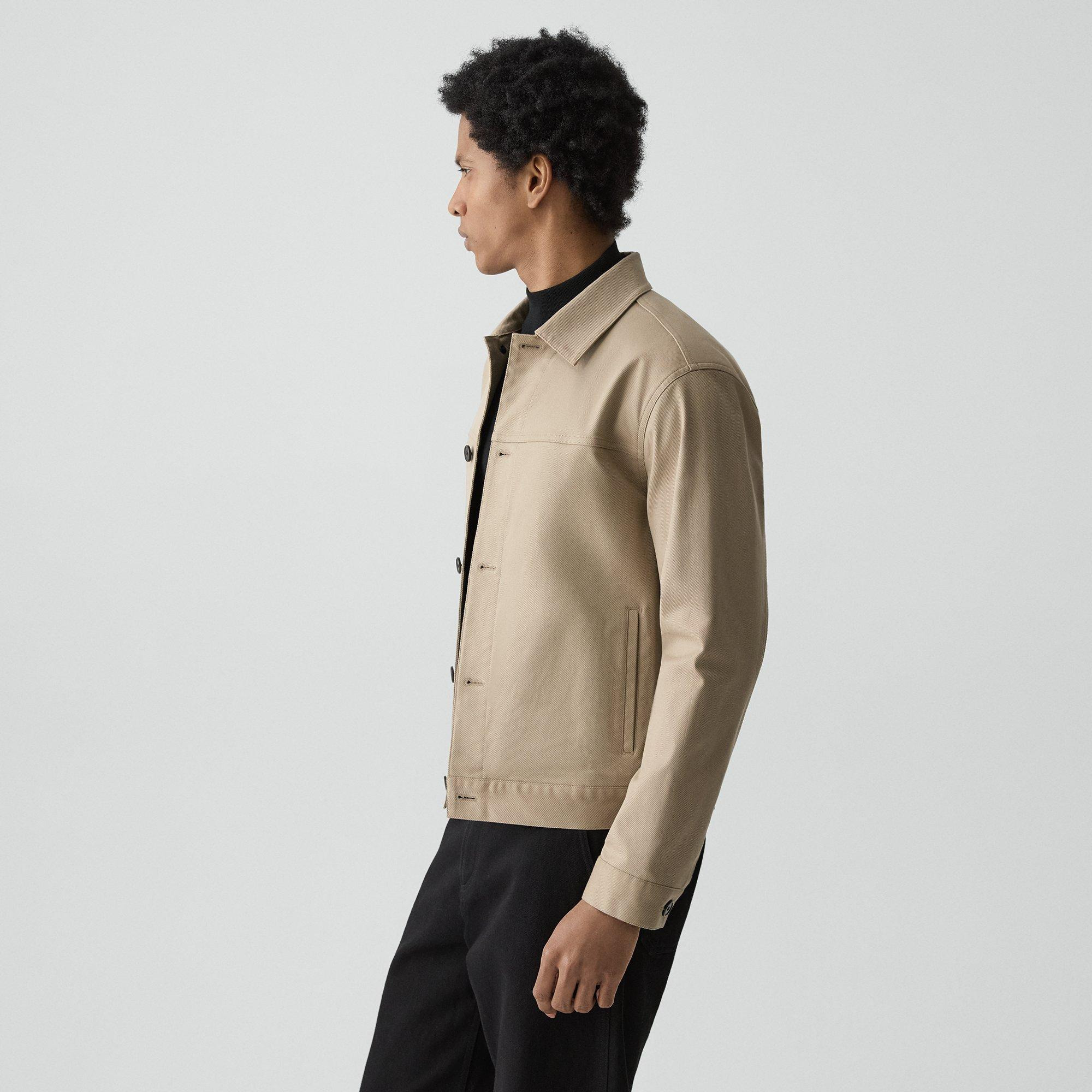 Button Jacket in Twill Stretch - 3