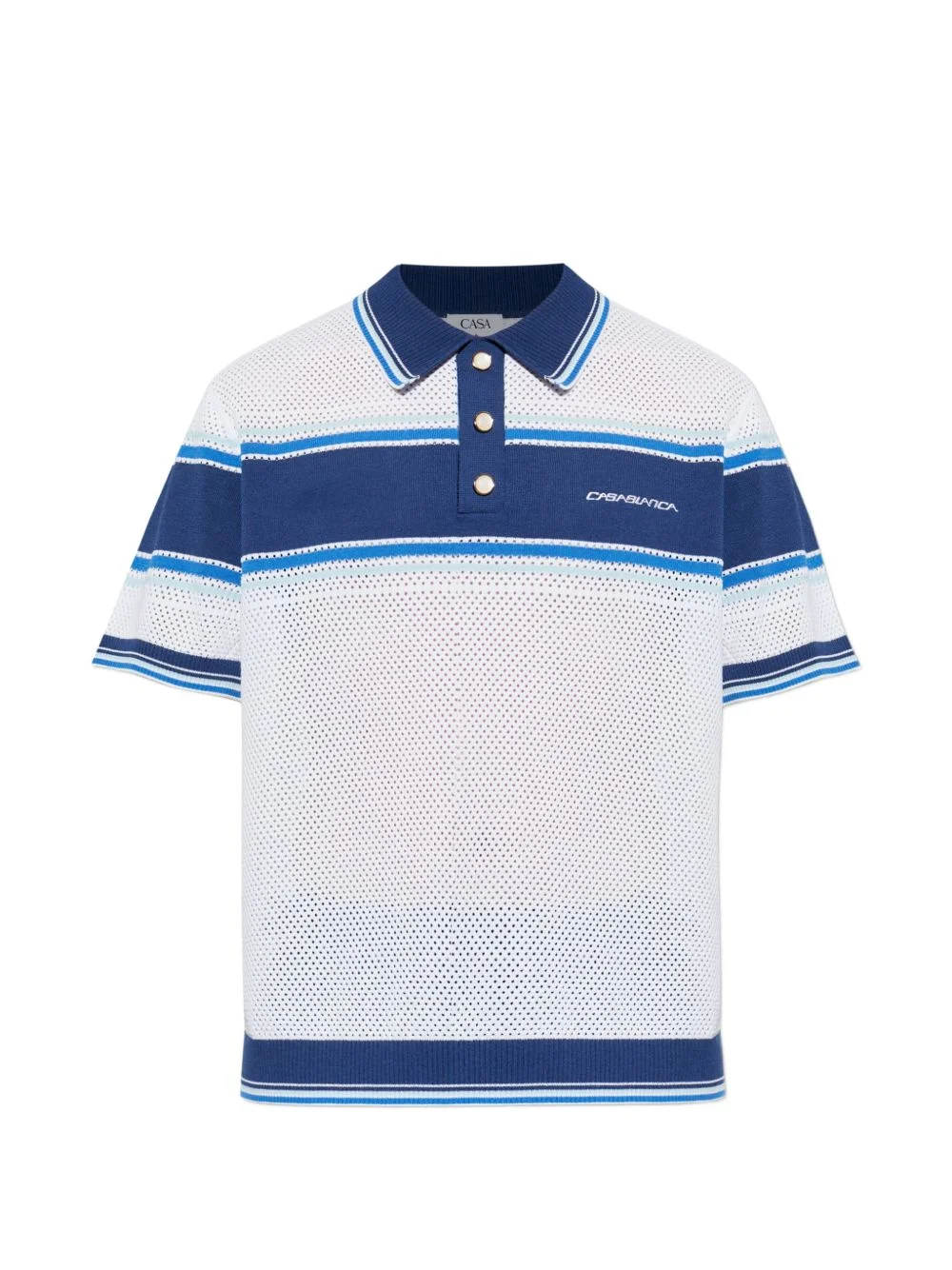 perforated polo shirt - 1